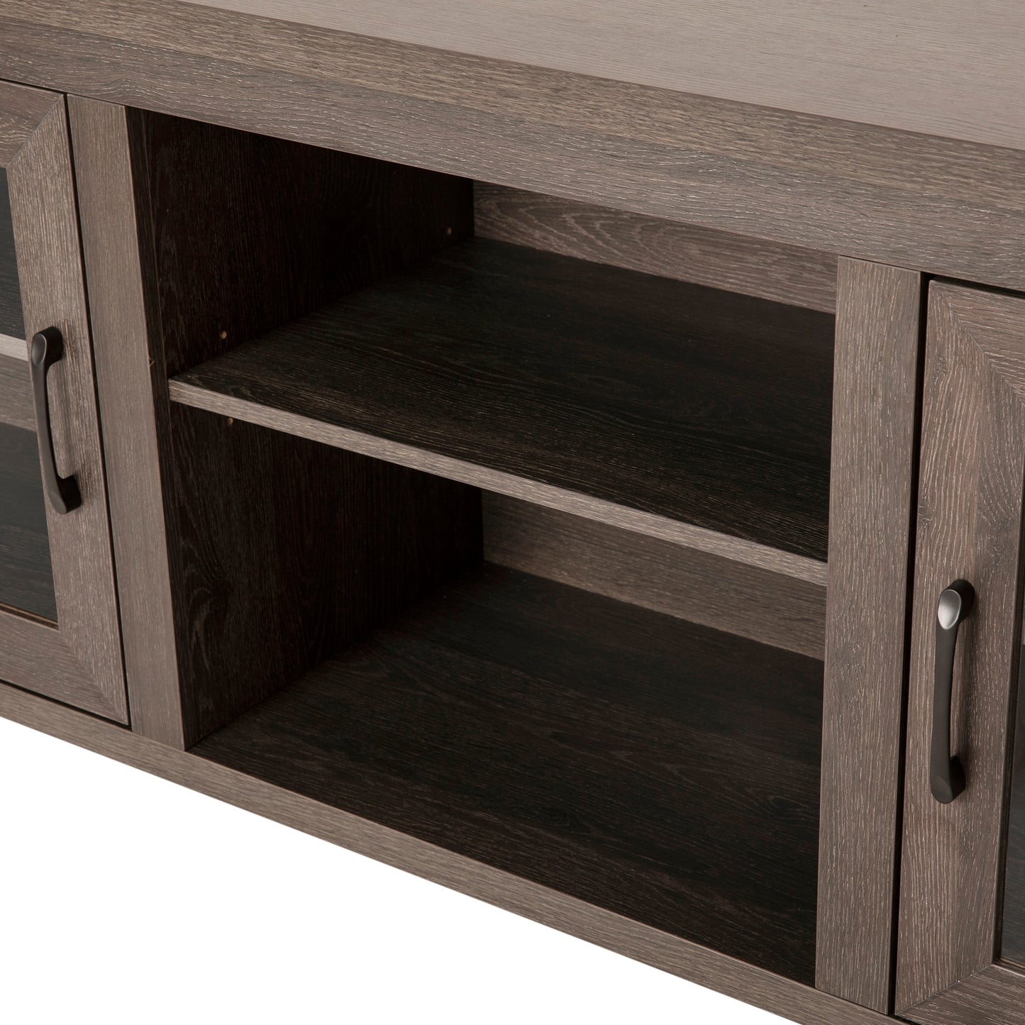 65" Glass Door TV Stand - Modern Design with Multiple Finish Options