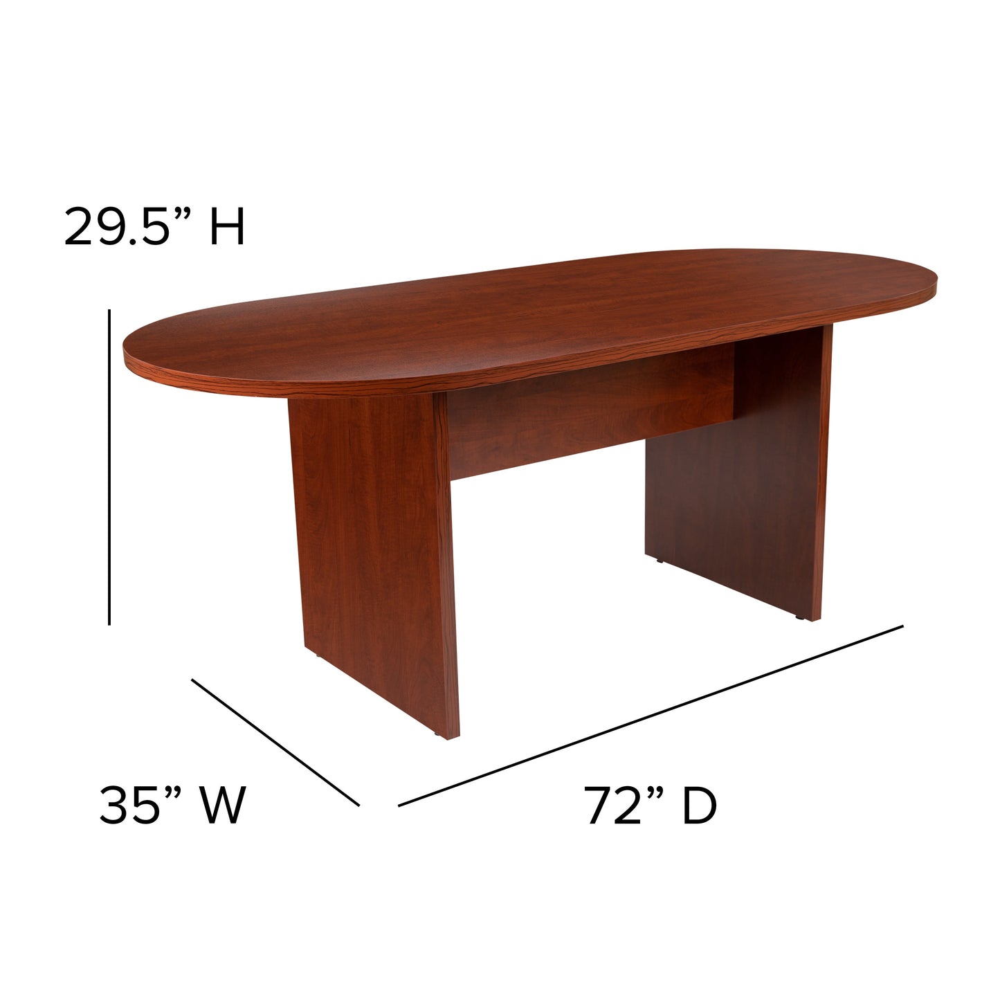 6FT Cherry Conference Table GC-TL1035-CHR-GG