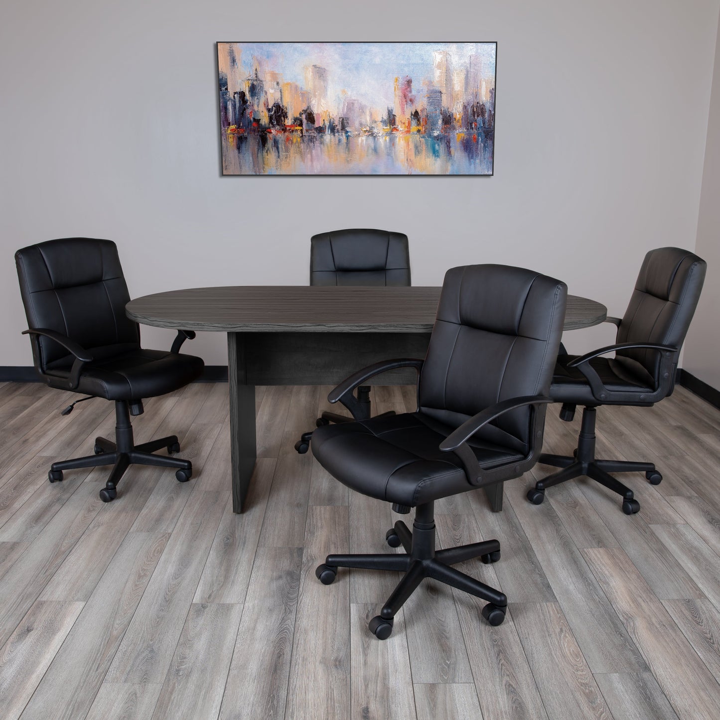 6FT Gray Conference Table GC-TL1035-GRY-GG