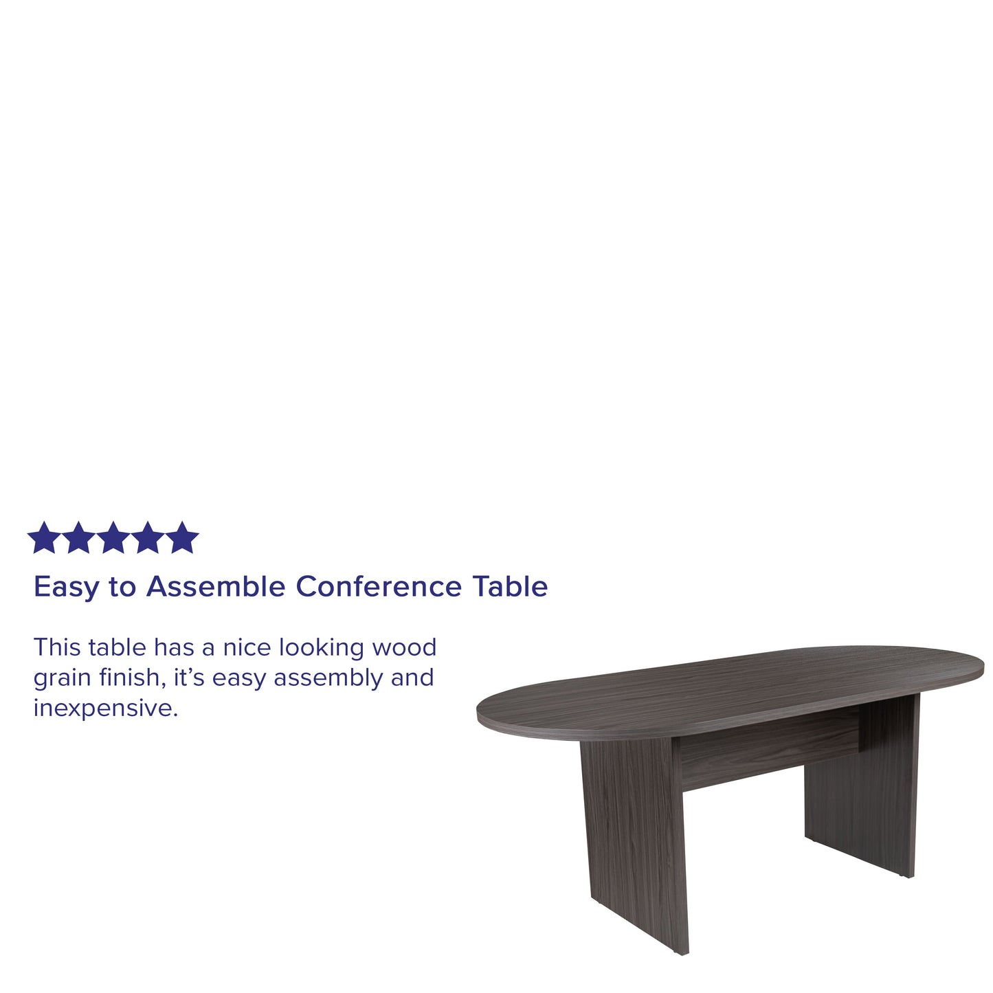 6FT Gray Conference Table GC-TL1035-GRY-GG