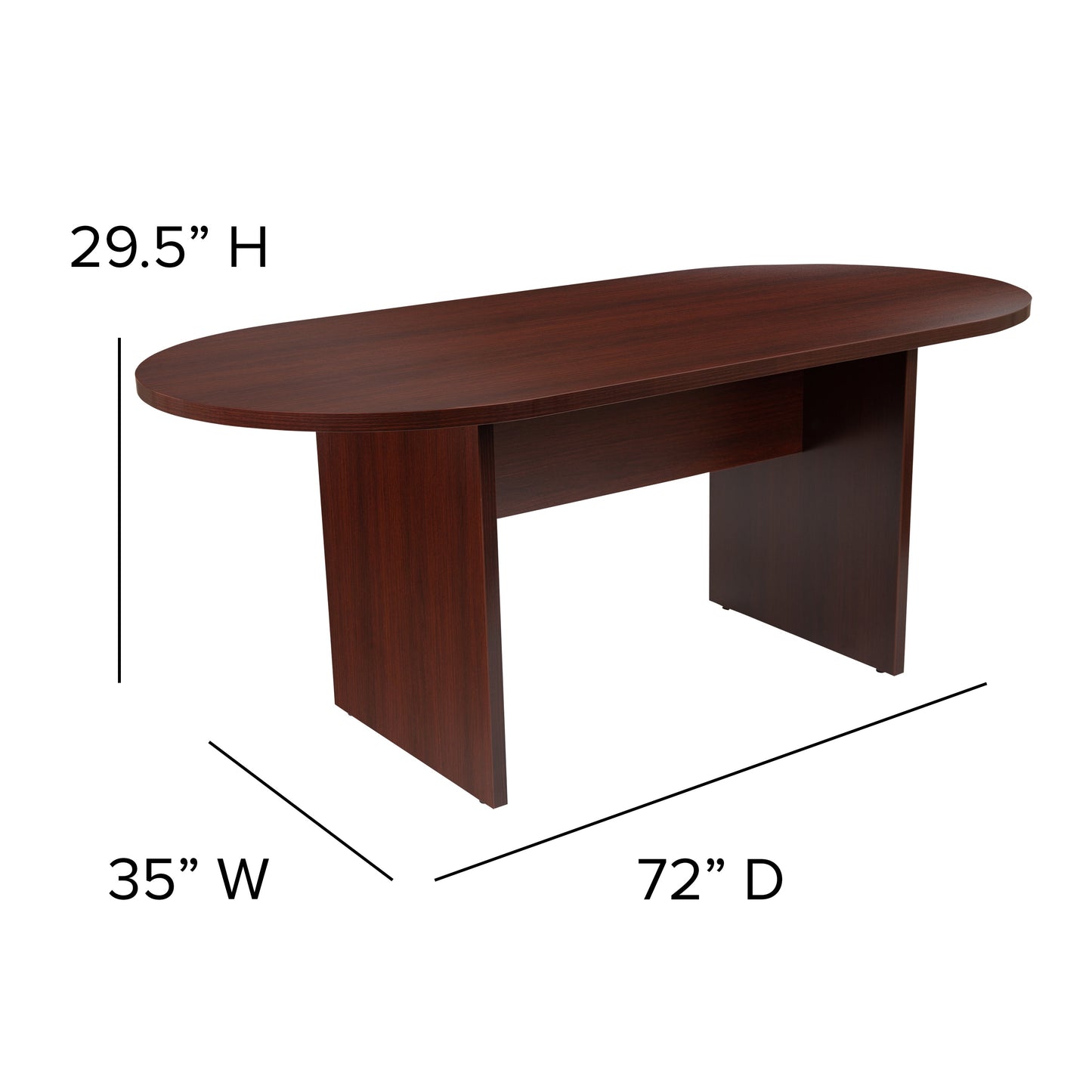 6FT Mahogany Conference Table GC-TL1035-MHG-GG
