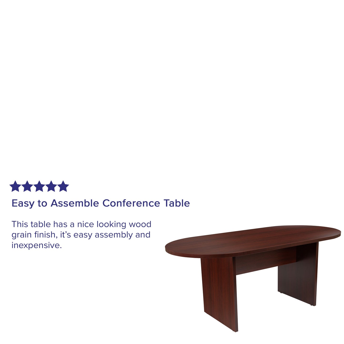 6FT Mahogany Conference Table GC-TL1035-MHG-GG