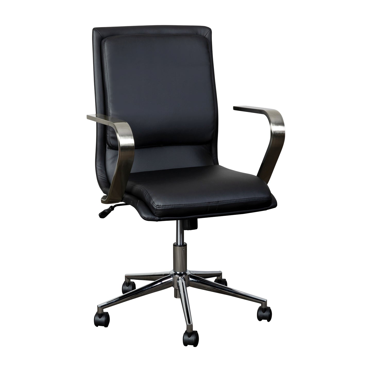 Swivel Desk Chair with Chrome and Gold Accents - Multiple Color Options Available