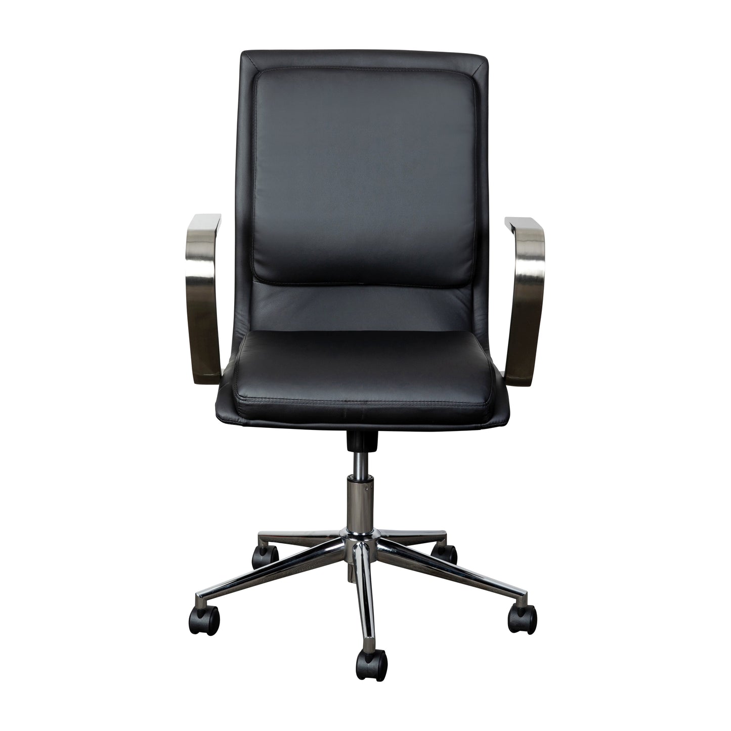 Swivel Desk Chair with Chrome and Gold Accents - Multiple Color Options Available