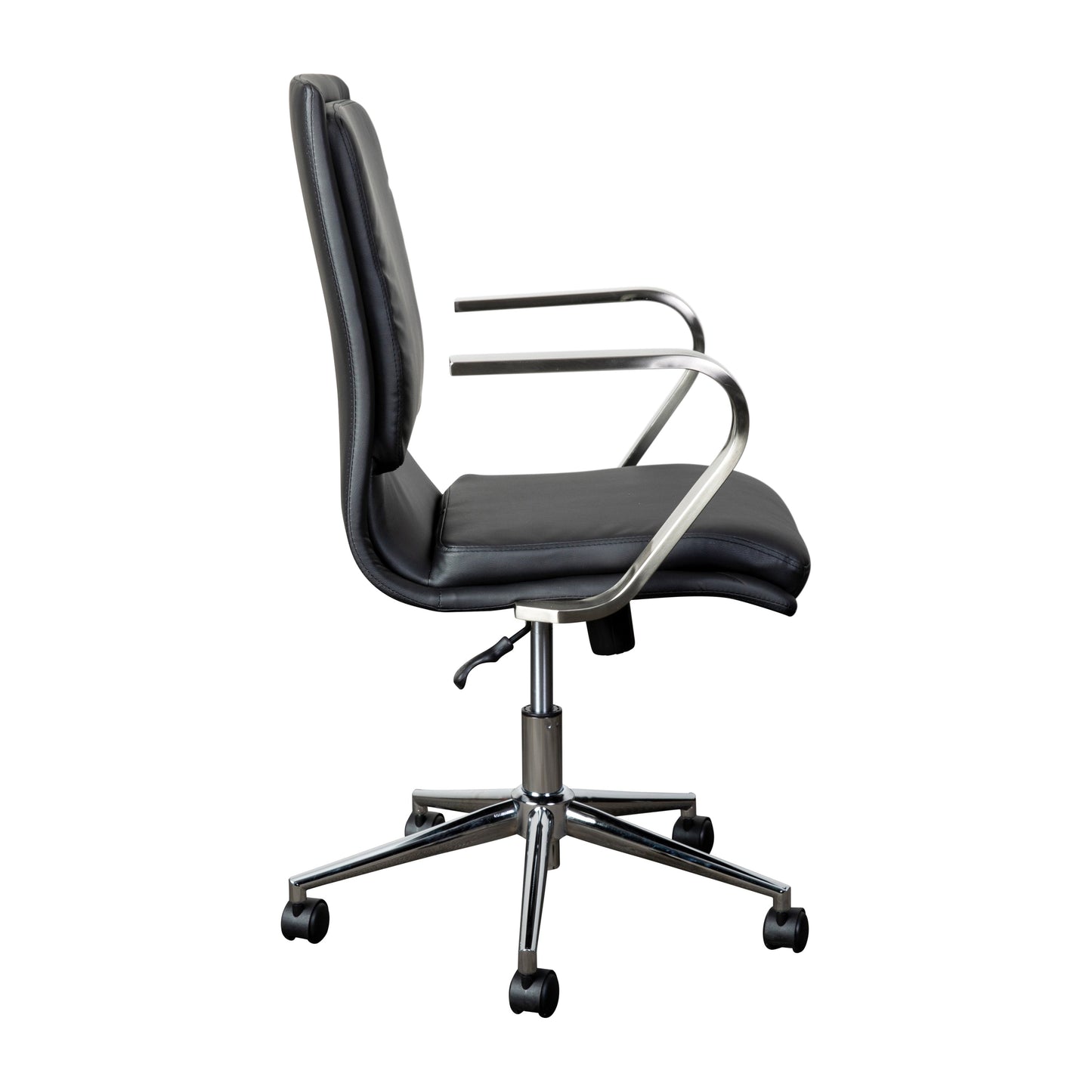 Swivel Desk Chair with Chrome and Gold Accents - Multiple Color Options Available