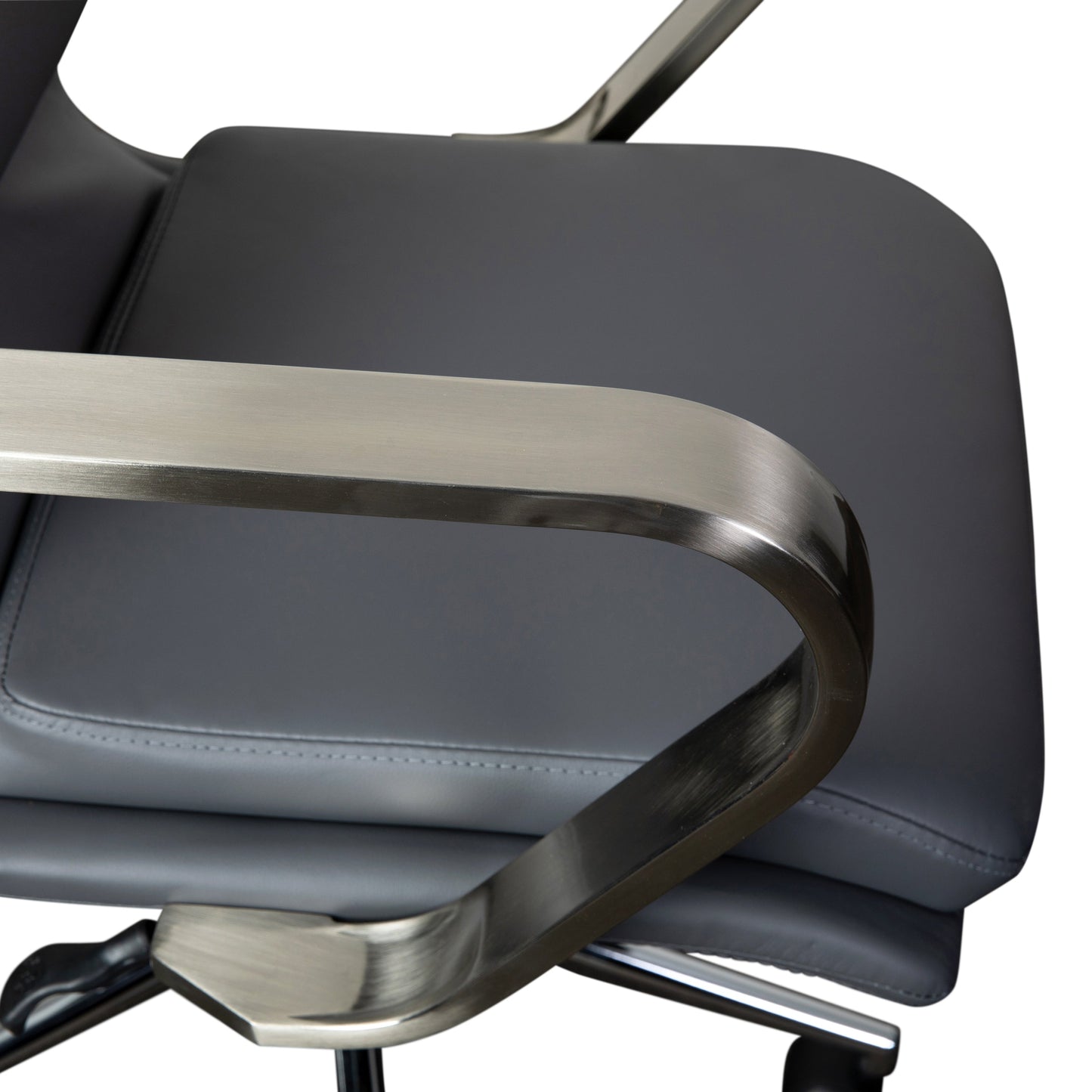 Swivel Desk Chair with Chrome and Gold Accents - Multiple Color Options Available