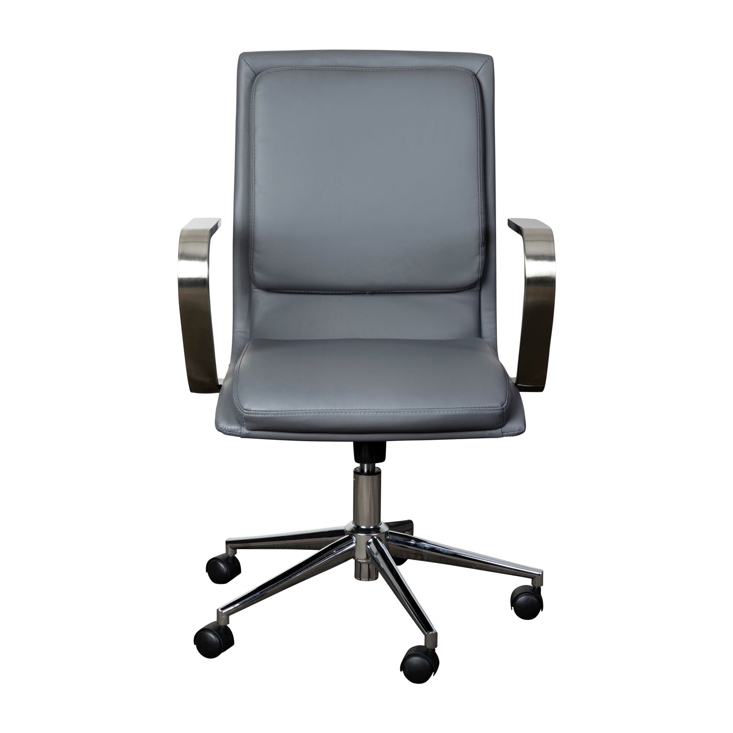 Swivel Desk Chair with Chrome and Gold Accents - Multiple Color Options Available