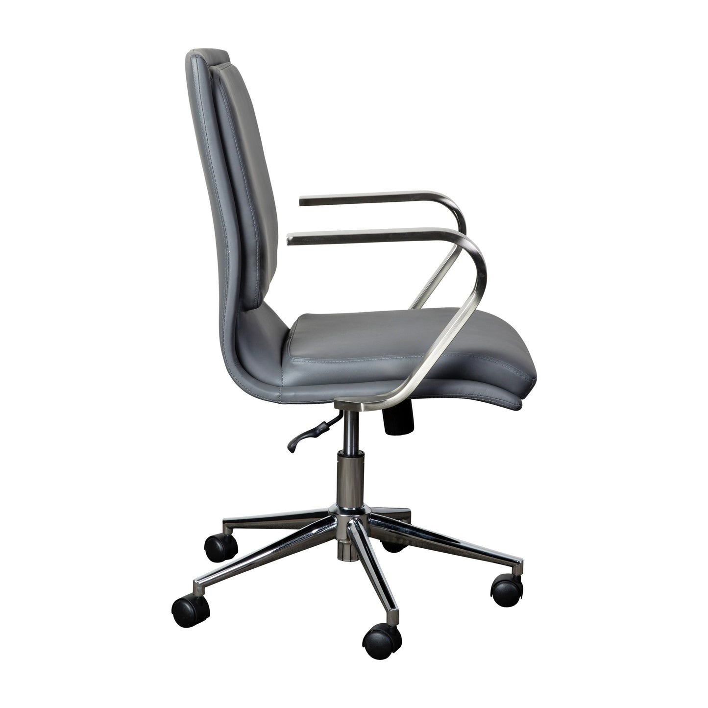 Swivel Desk Chair with Chrome and Gold Accents - Multiple Color Options Available