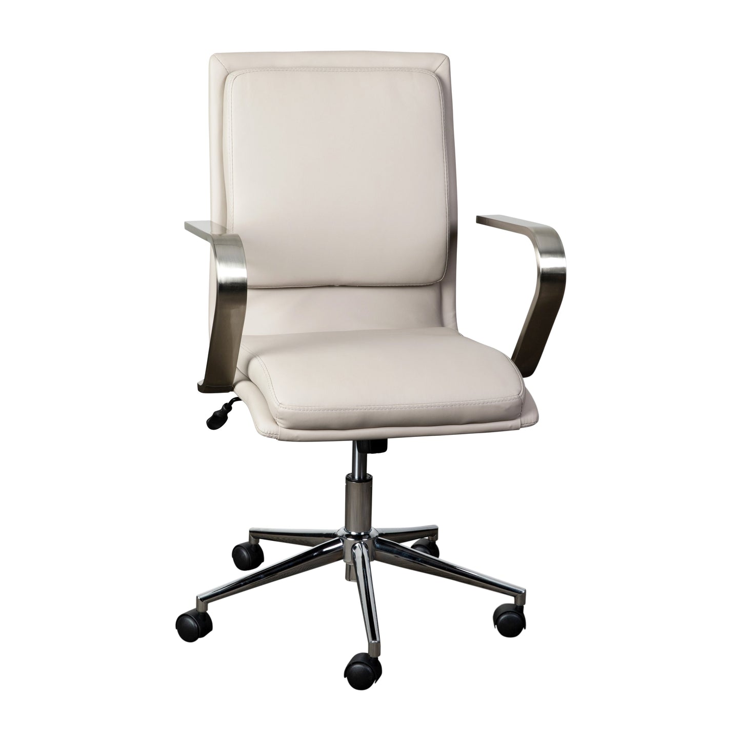 Swivel Desk Chair with Chrome and Gold Accents - Multiple Color Options Available