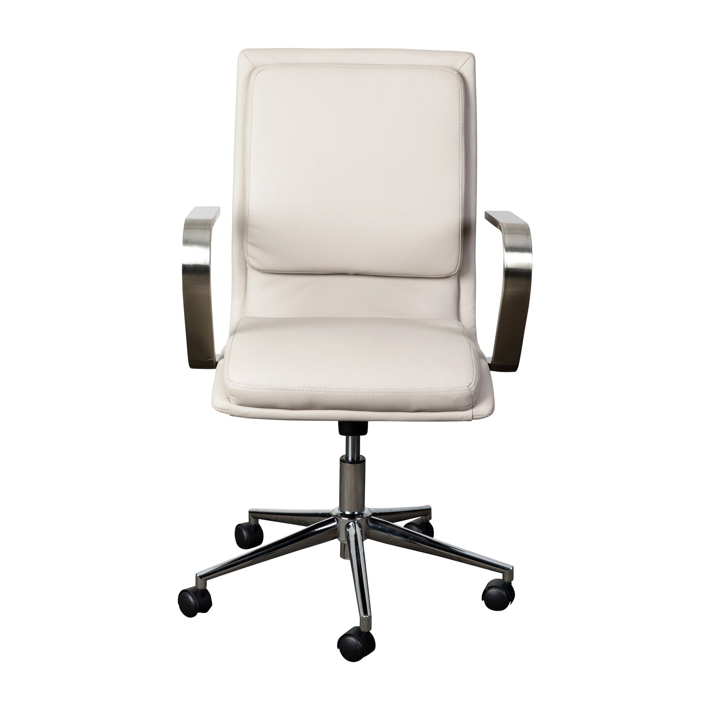 Swivel Desk Chair with Chrome and Gold Accents - Multiple Color Options Available