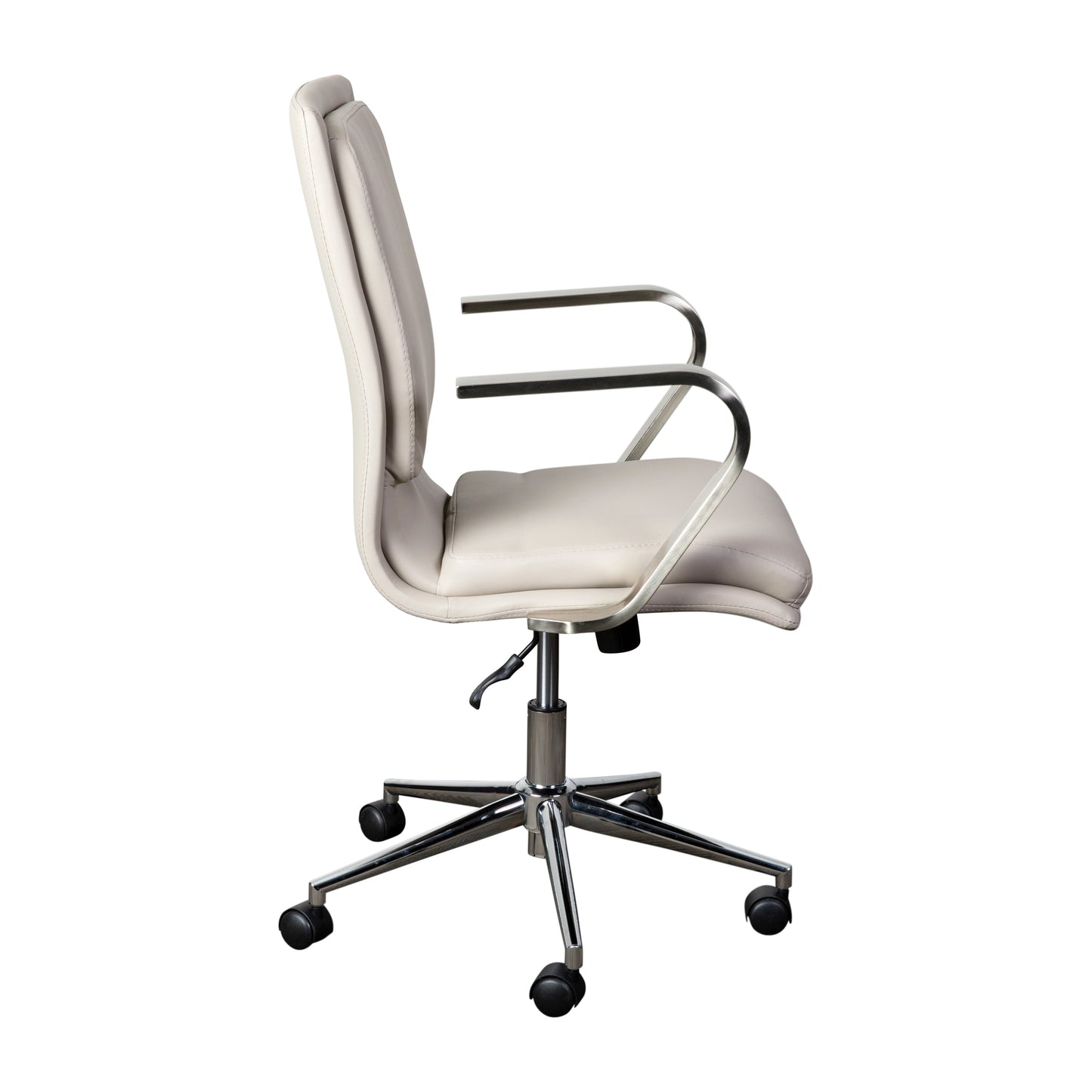 Swivel Desk Chair with Chrome and Gold Accents - Multiple Color Options Available