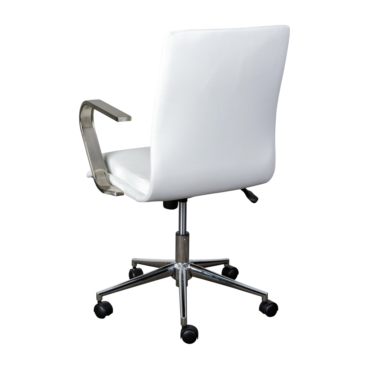 Swivel Desk Chair with Chrome and Gold Accents - Multiple Color Options Available
