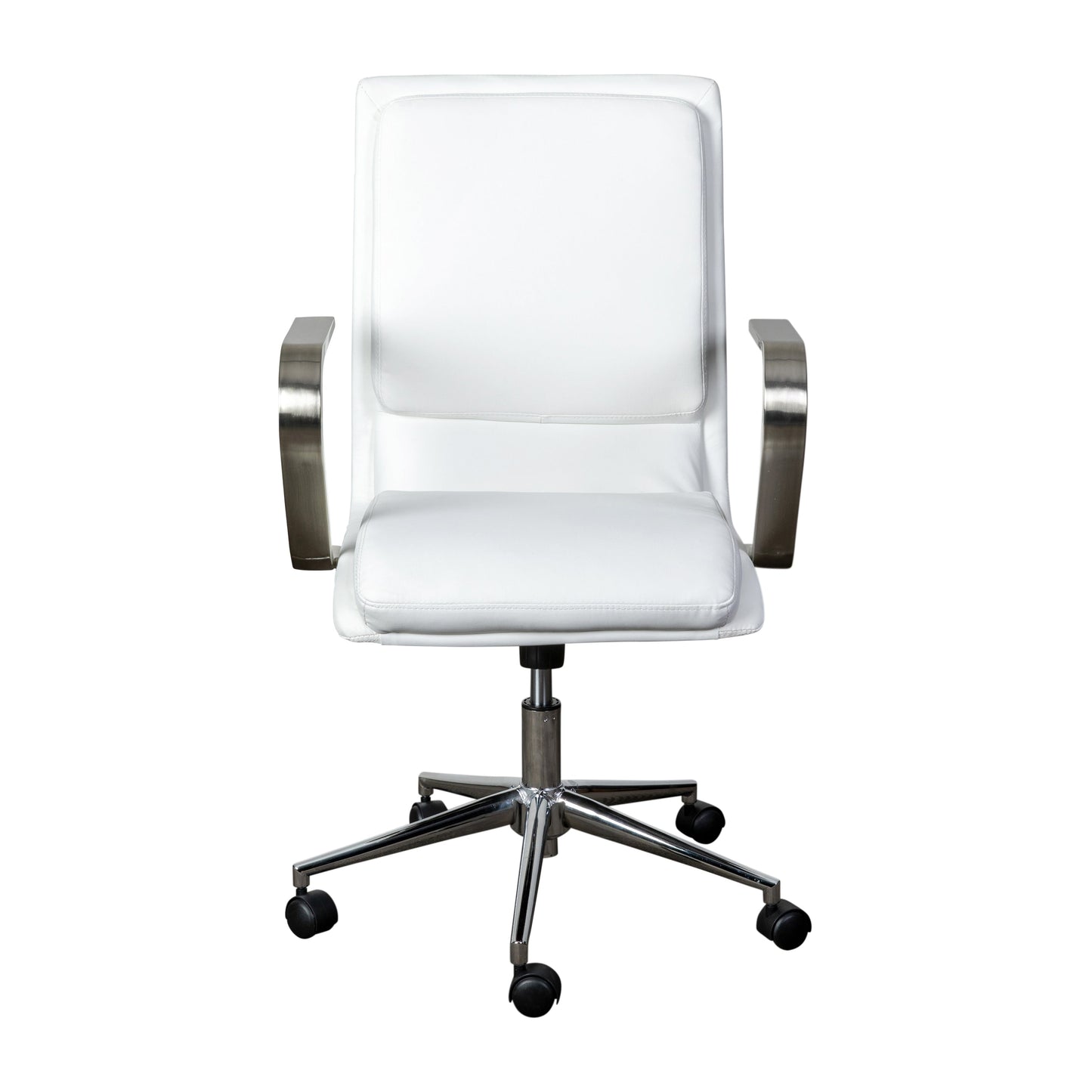 Swivel Desk Chair with Chrome and Gold Accents - Multiple Color Options Available