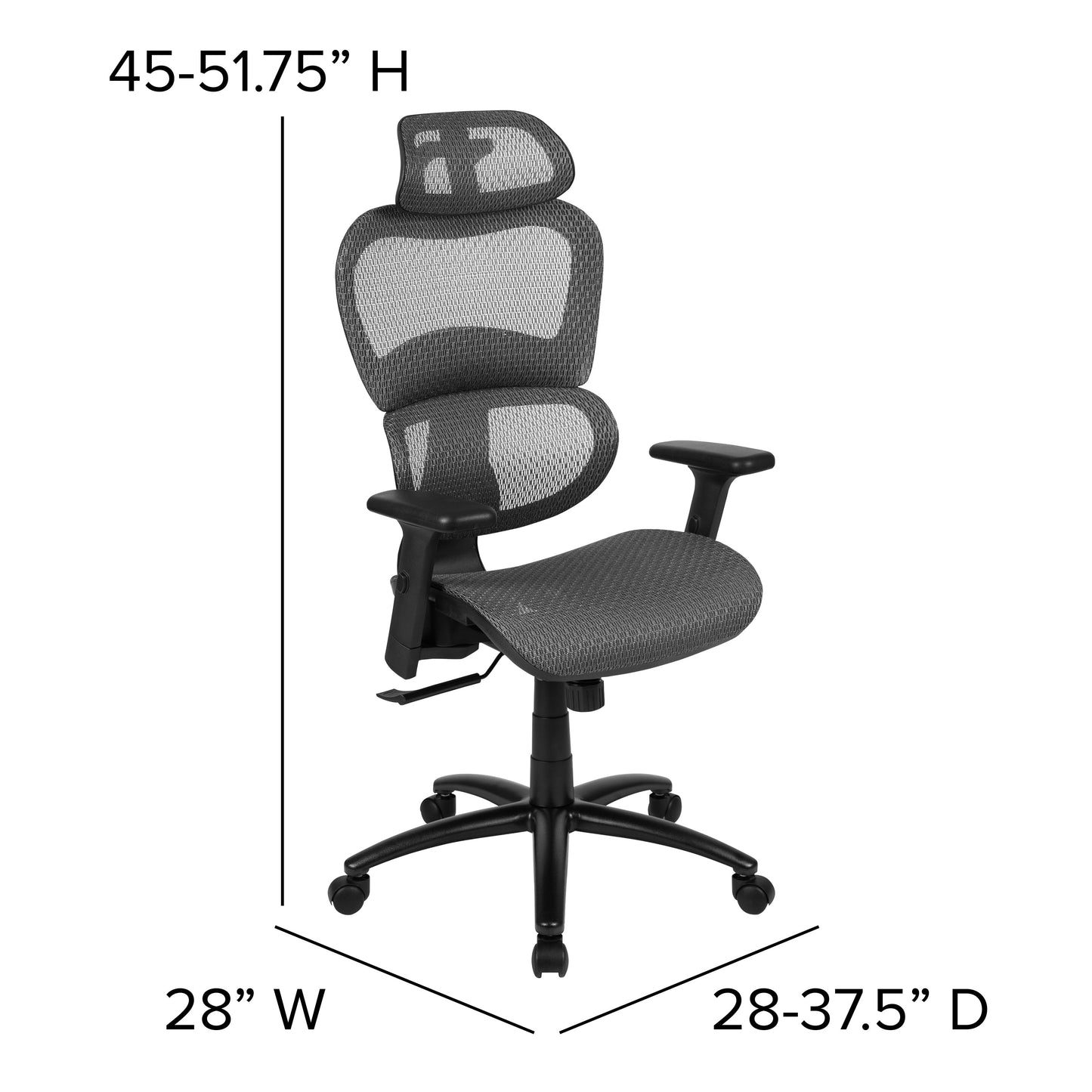 Mesh Office Chair H-LC-1388F-1K-GG