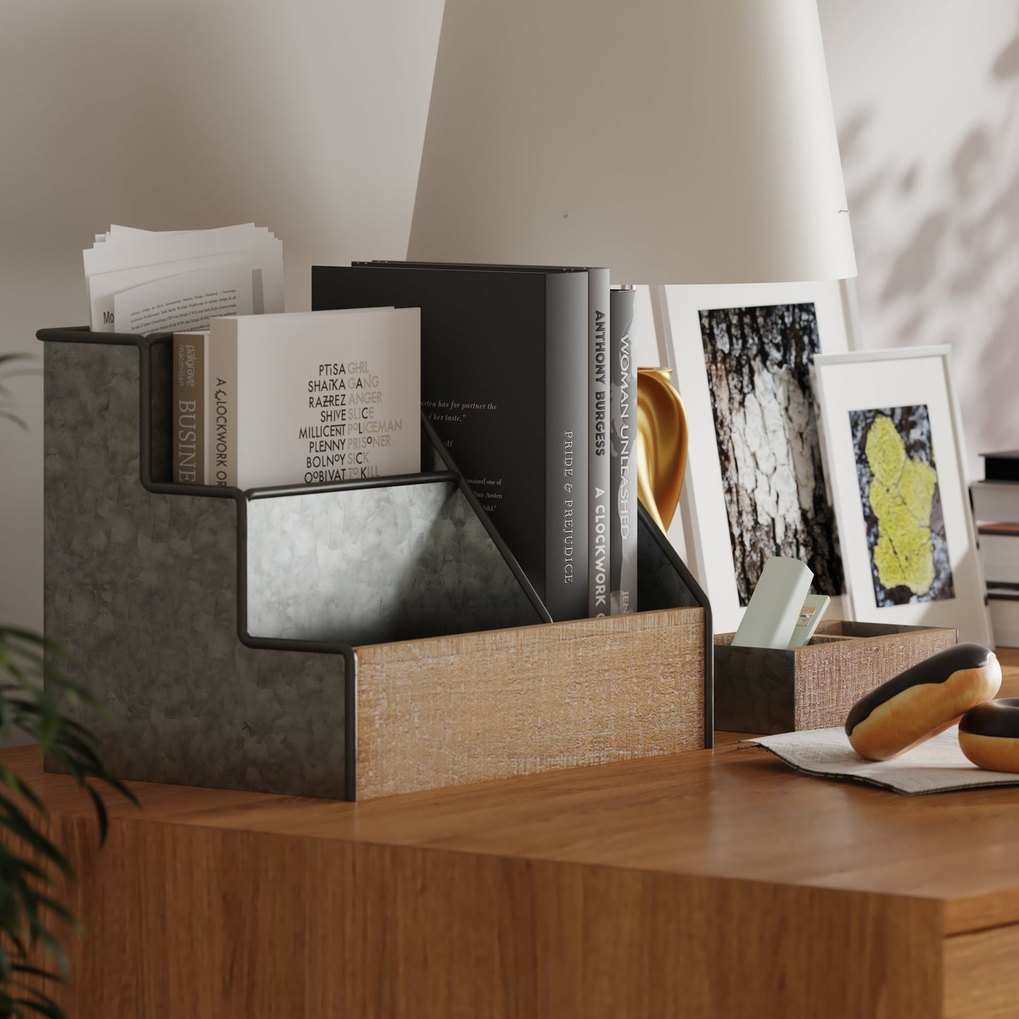 3PC Galvanized Organizer Set HFMHD-GDIS-CRE8-302315-GG