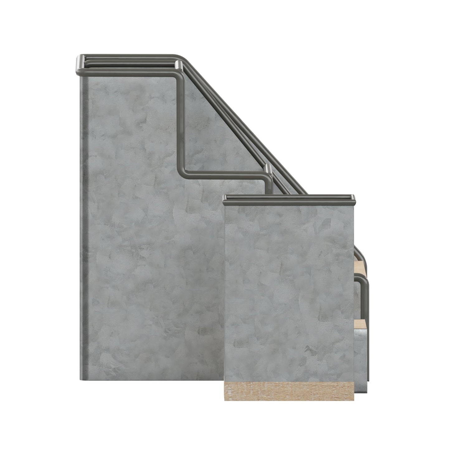 3PC Galvanized Organizer Set HFMHD-GDIS-CRE8-302315-GG