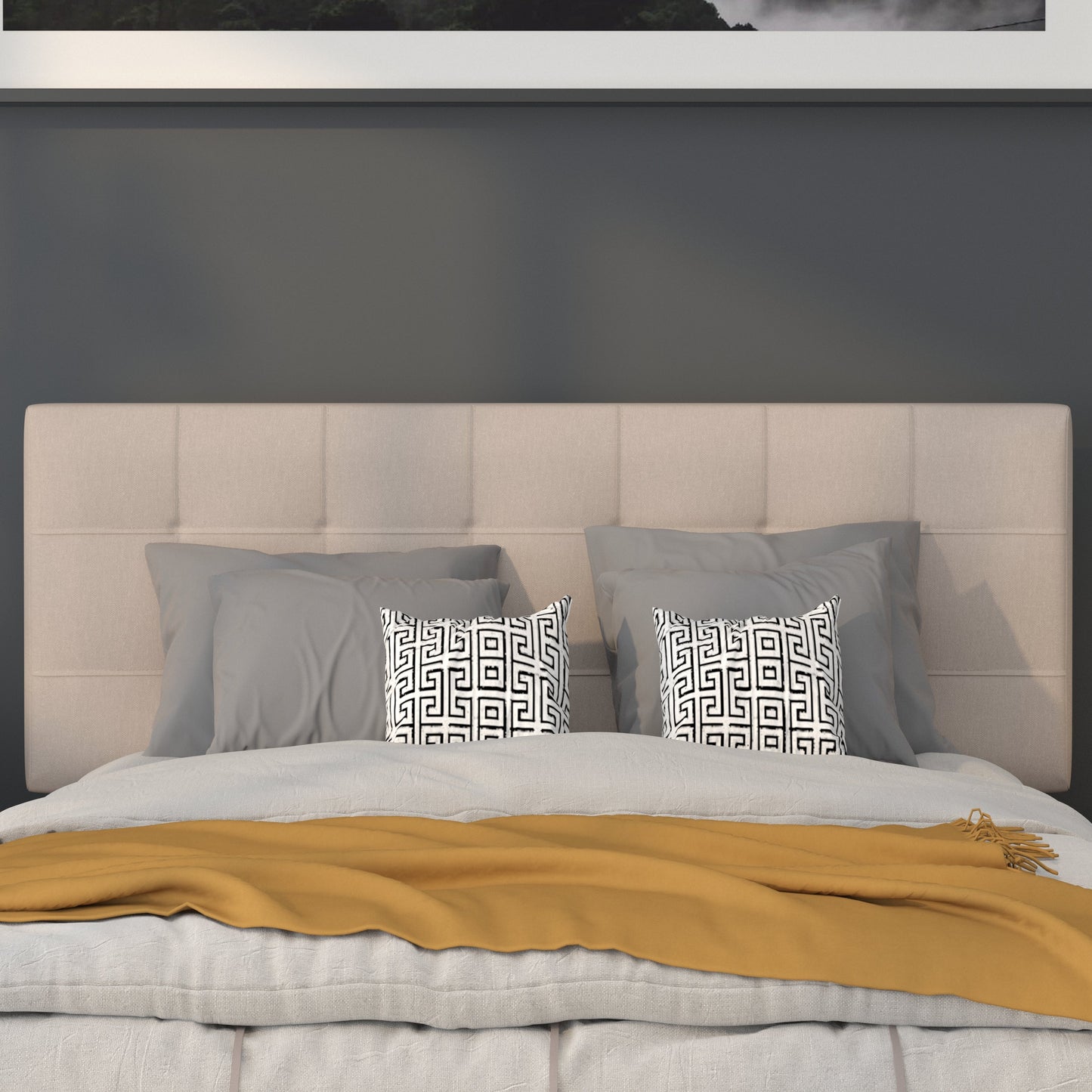 Full Headboard, King Headboard, Queen Headboard - Fabric Collection HG-HB1704