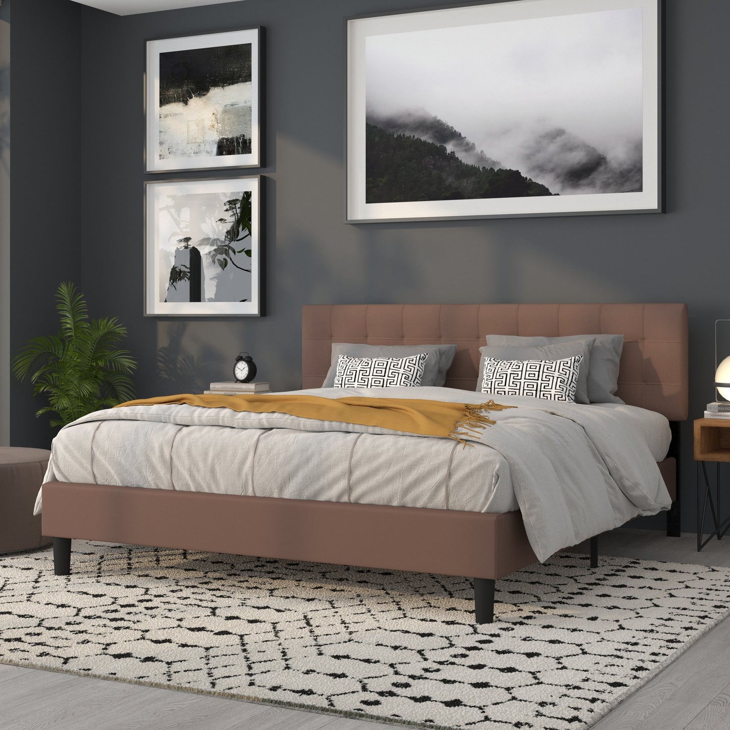 Full Headboard, King Headboard, Queen Headboard - Fabric Collection HG-HB1704