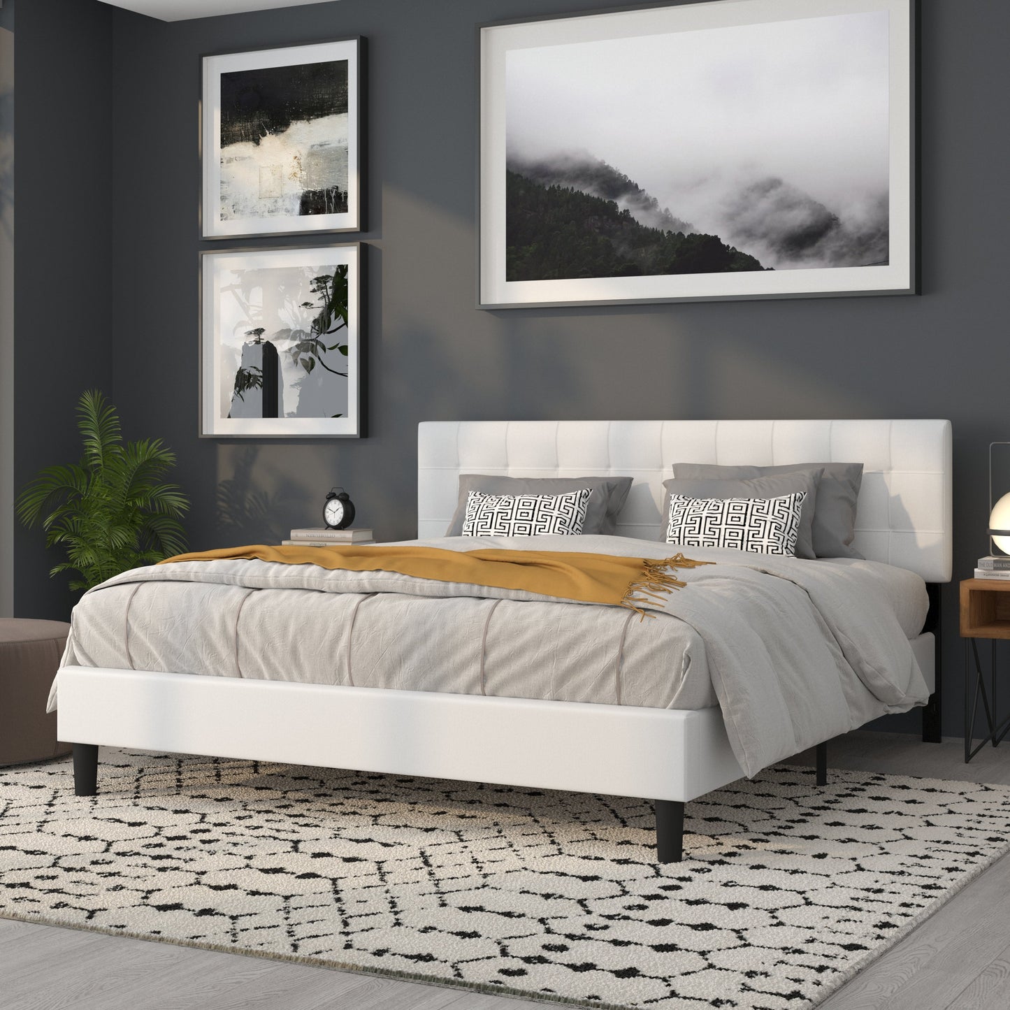 Full Headboard, King Headboard, Queen Headboard - Fabric Collection HG-HB1704