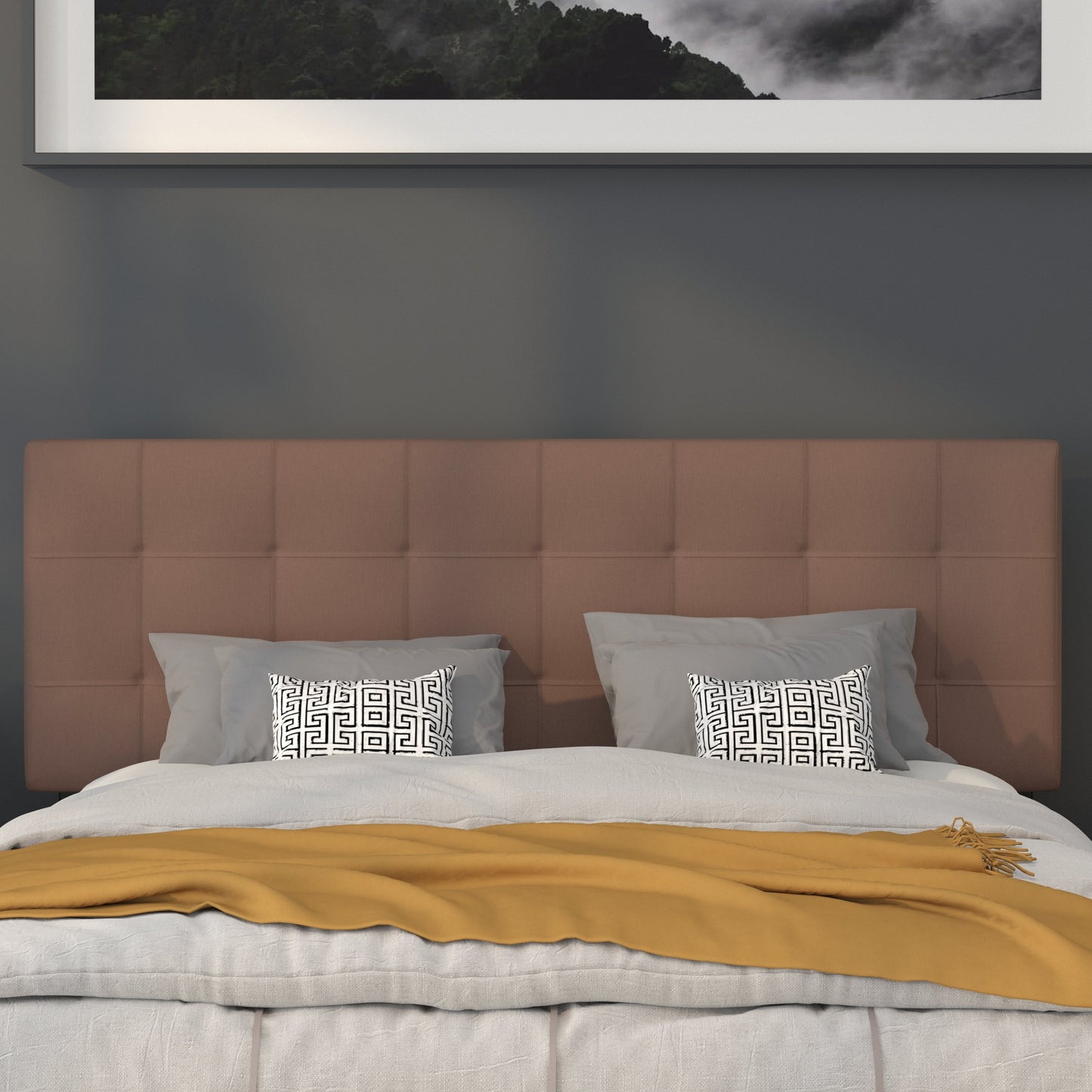 Full Headboard, King Headboard, Queen Headboard - Fabric Collection HG-HB1704