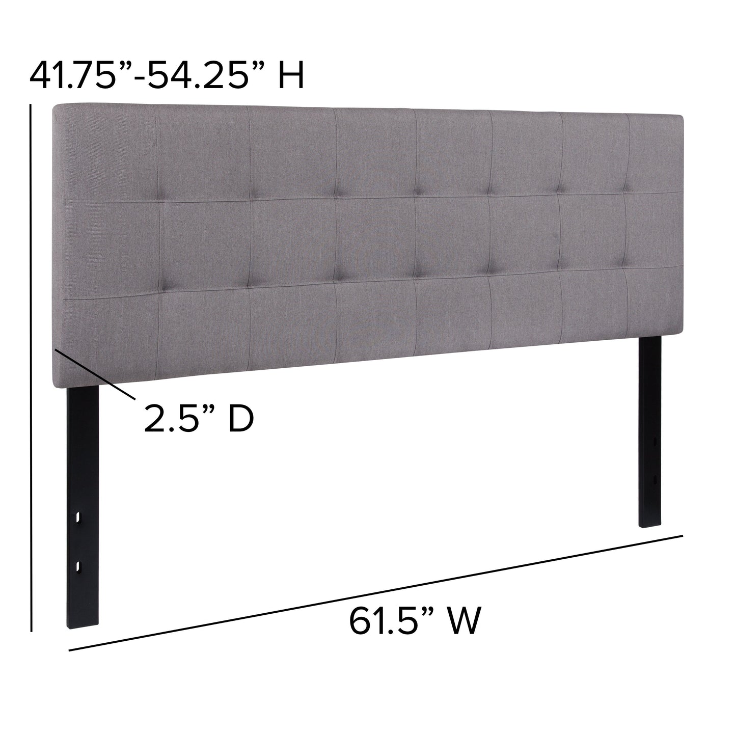 Full Headboard, King Headboard, Queen Headboard - Fabric Collection HG-HB1704