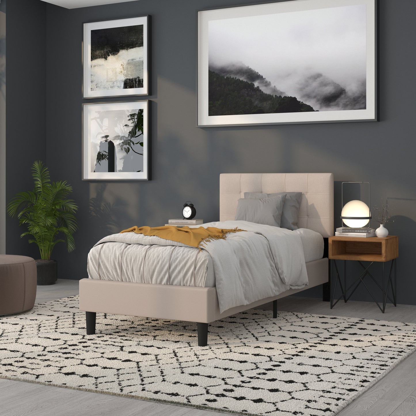 Full Headboard, King Headboard, Queen Headboard - Fabric Collection HG-HB1704