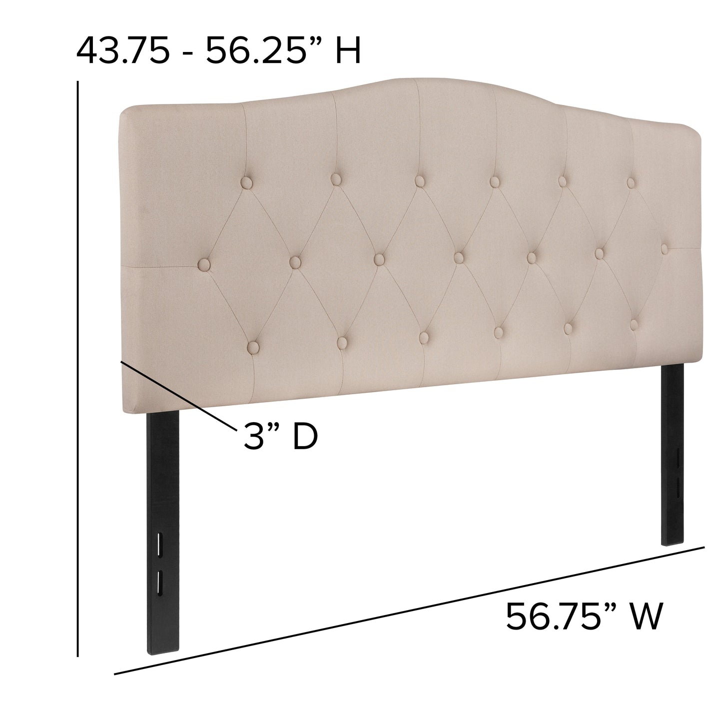 Full Headboard, King Headboard, Queen Headboard - Fabric Collection HG-HB1708