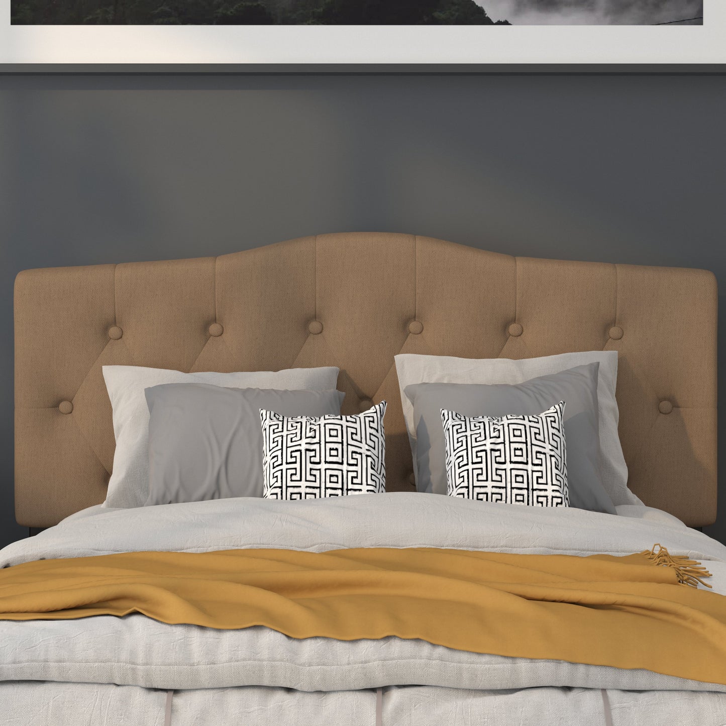 Full Headboard, King Headboard, Queen Headboard - Fabric Collection HG-HB1708