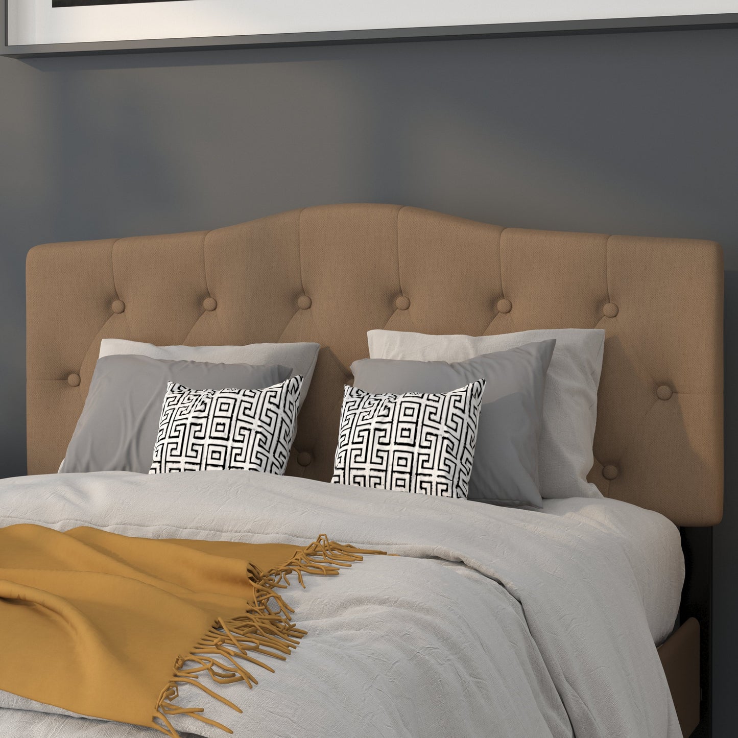 Full Headboard, King Headboard, Queen Headboard - Fabric Collection HG-HB1708