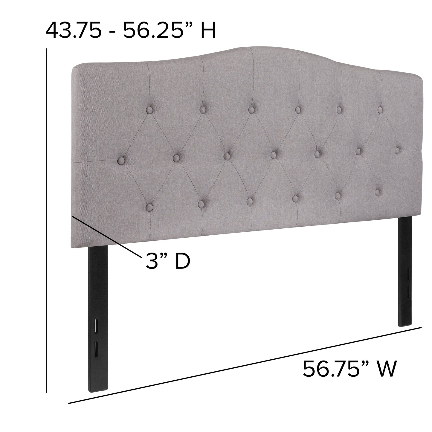 Full Headboard, King Headboard, Queen Headboard - Fabric Collection HG-HB1708