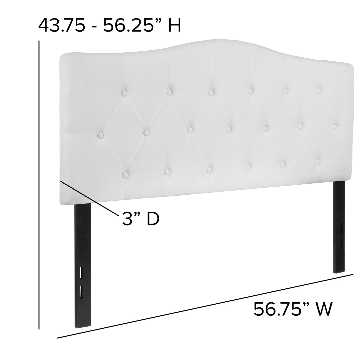 Full Headboard, King Headboard, Queen Headboard - Fabric Collection HG-HB1708