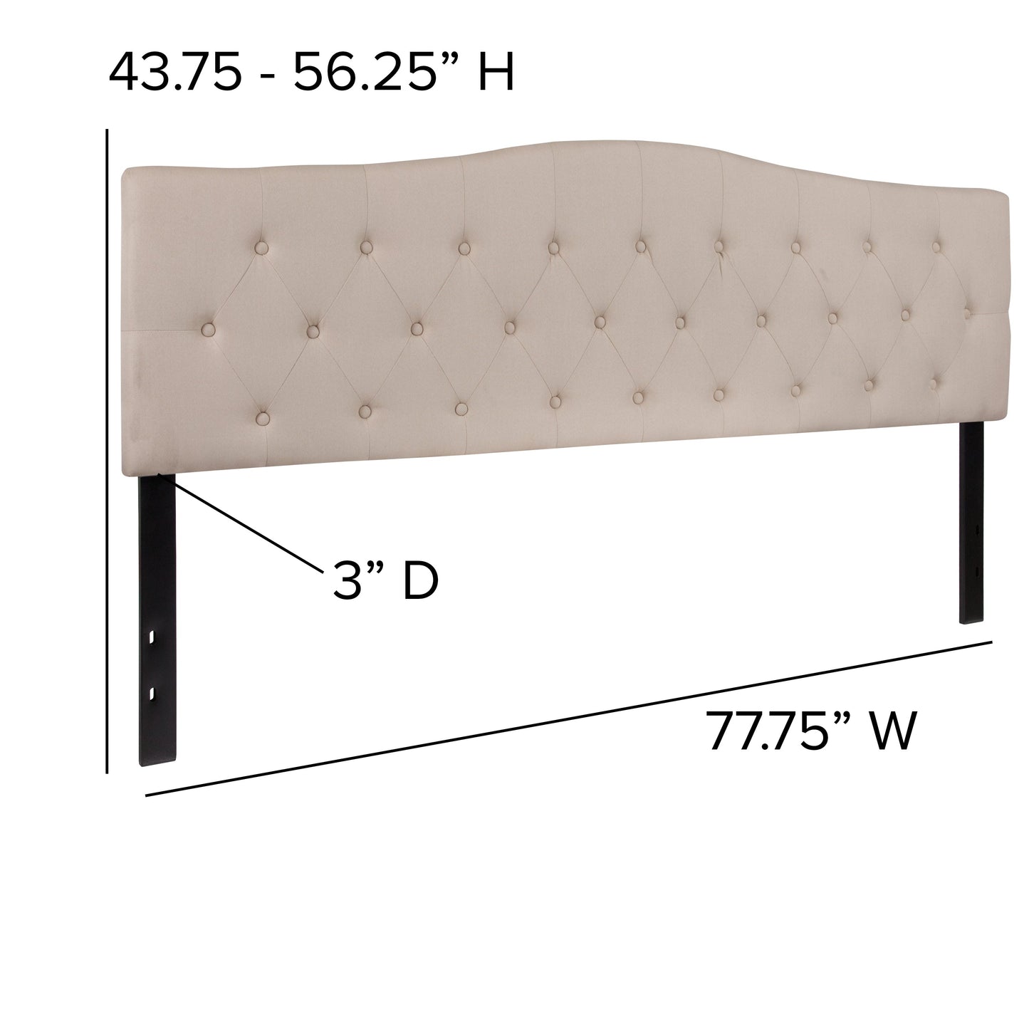 Full Headboard, King Headboard, Queen Headboard - Fabric Collection HG-HB1708