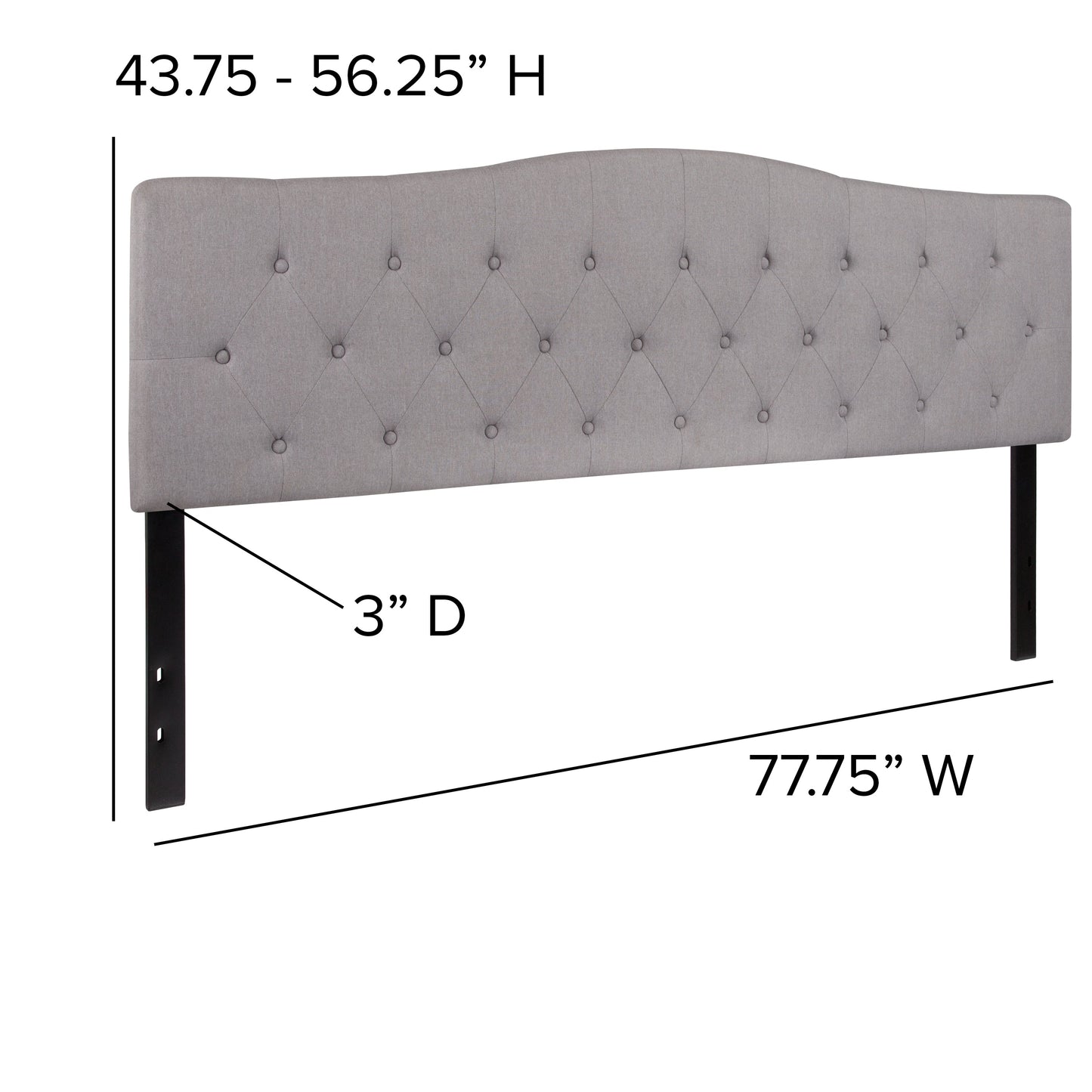 Full Headboard, King Headboard, Queen Headboard - Fabric Collection HG-HB1708