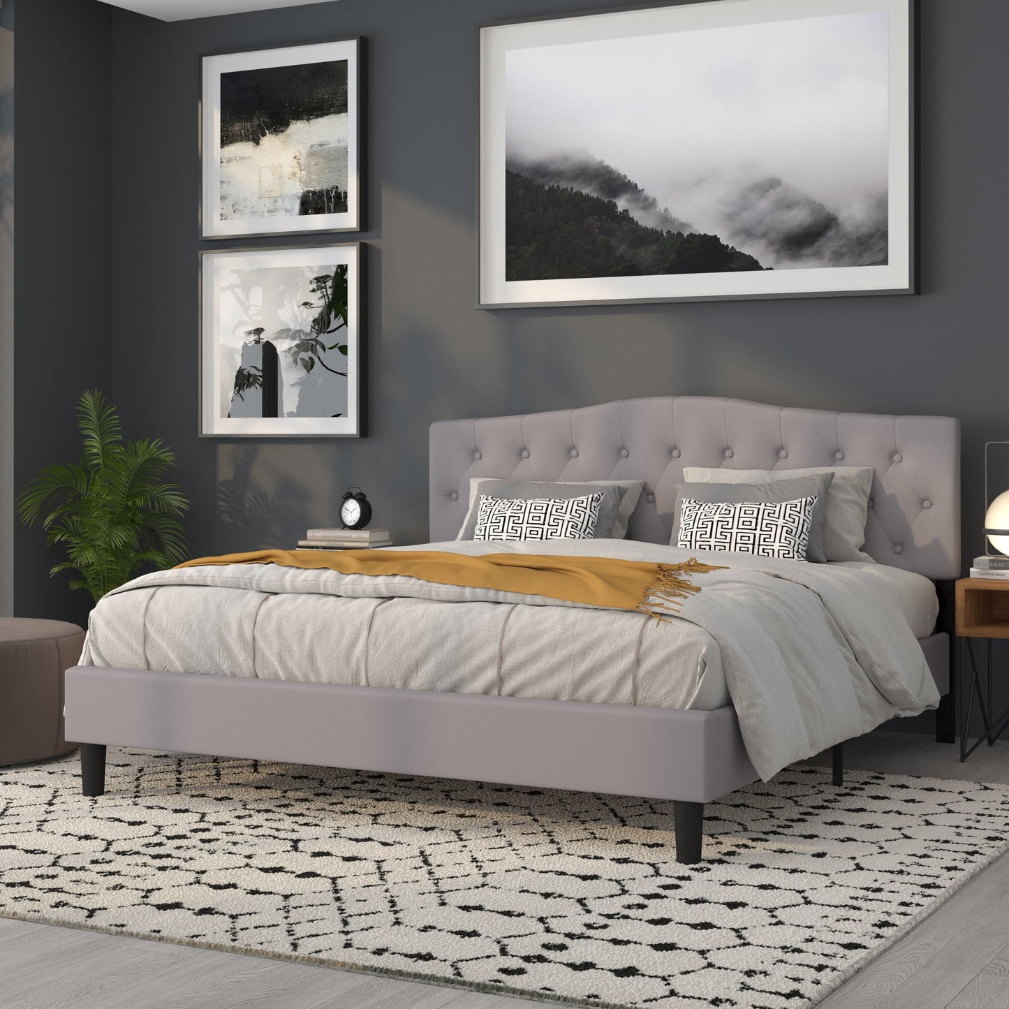 Full Headboard, King Headboard, Queen Headboard - Fabric Collection HG-HB1708