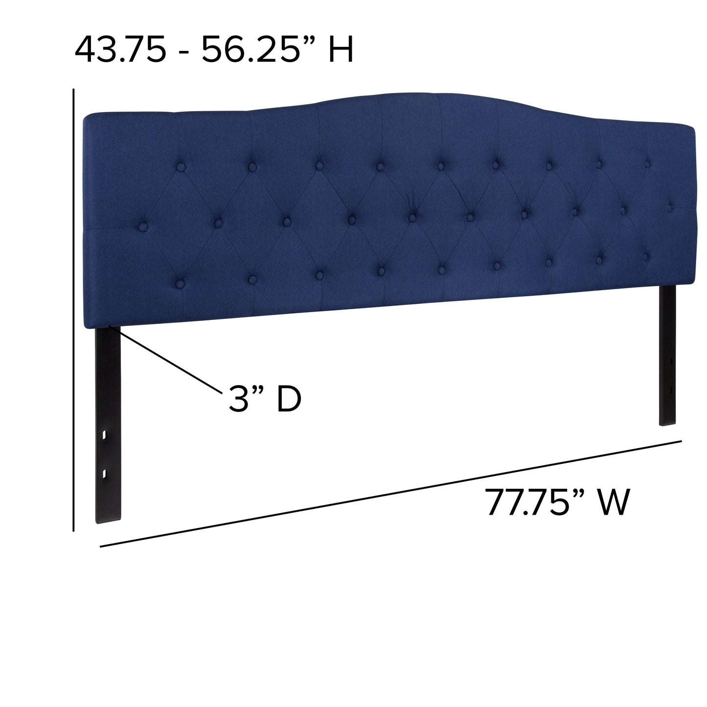 Full Headboard, King Headboard, Queen Headboard - Fabric Collection HG-HB1708