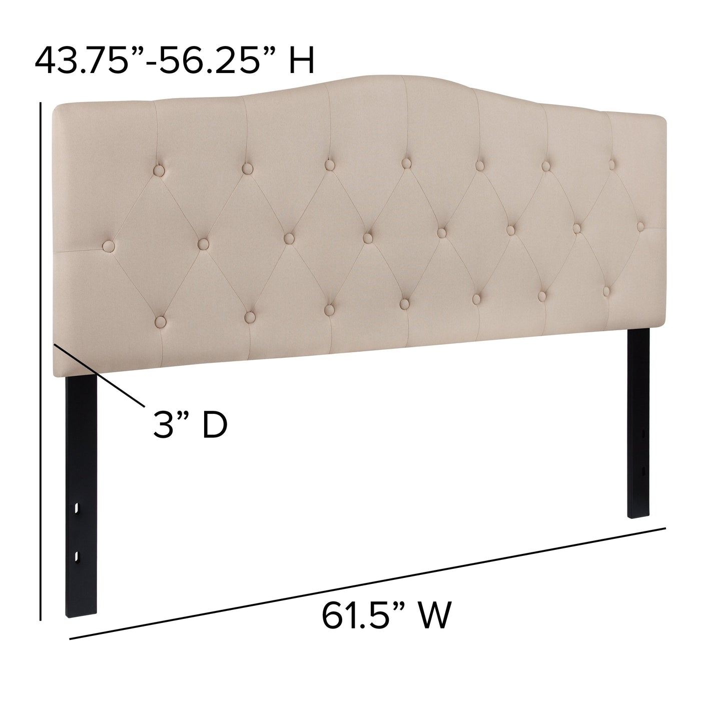 Full Headboard, King Headboard, Queen Headboard - Fabric Collection HG-HB1708