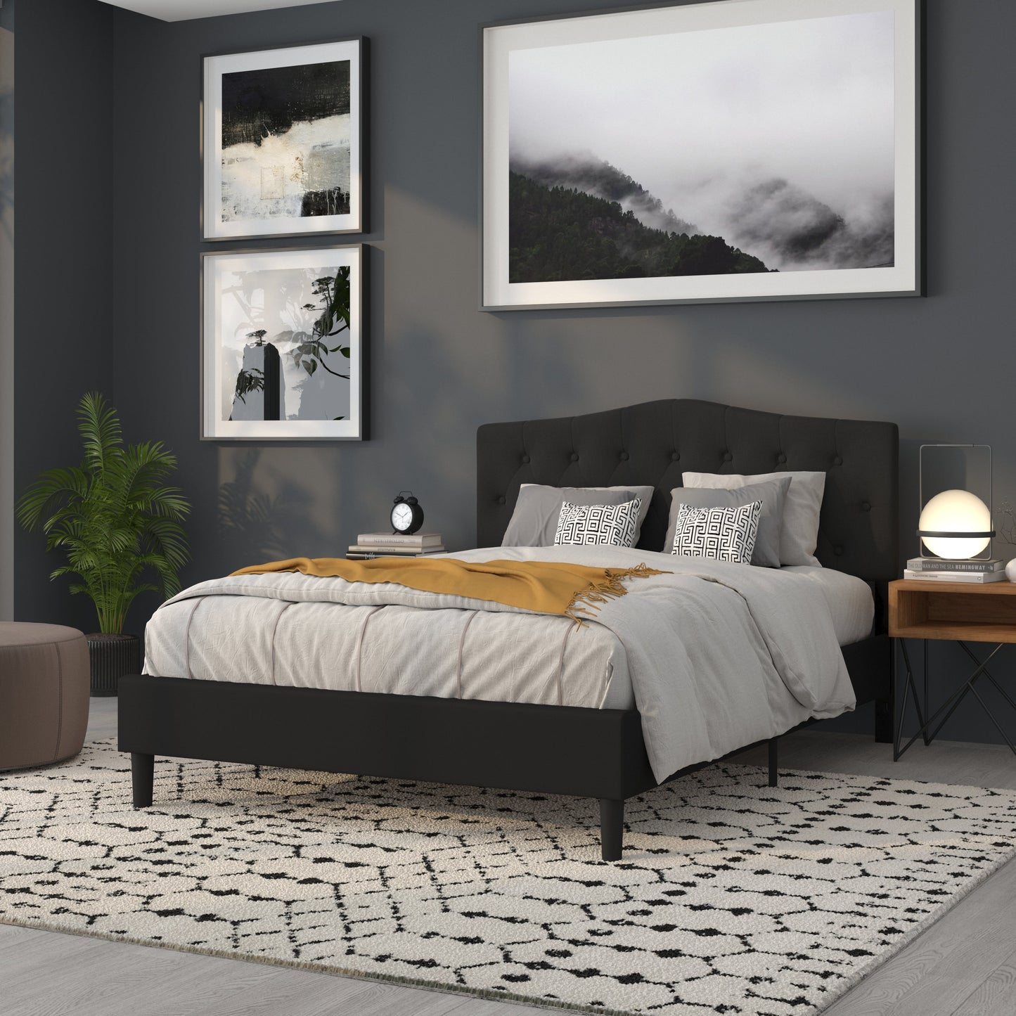 Full Headboard, King Headboard, Queen Headboard - Fabric Collection HG-HB1708