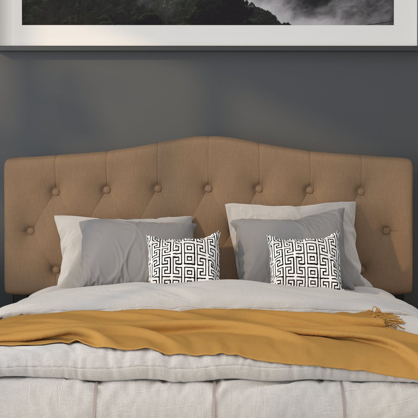 Full Headboard, King Headboard, Queen Headboard - Fabric Collection HG-HB1708