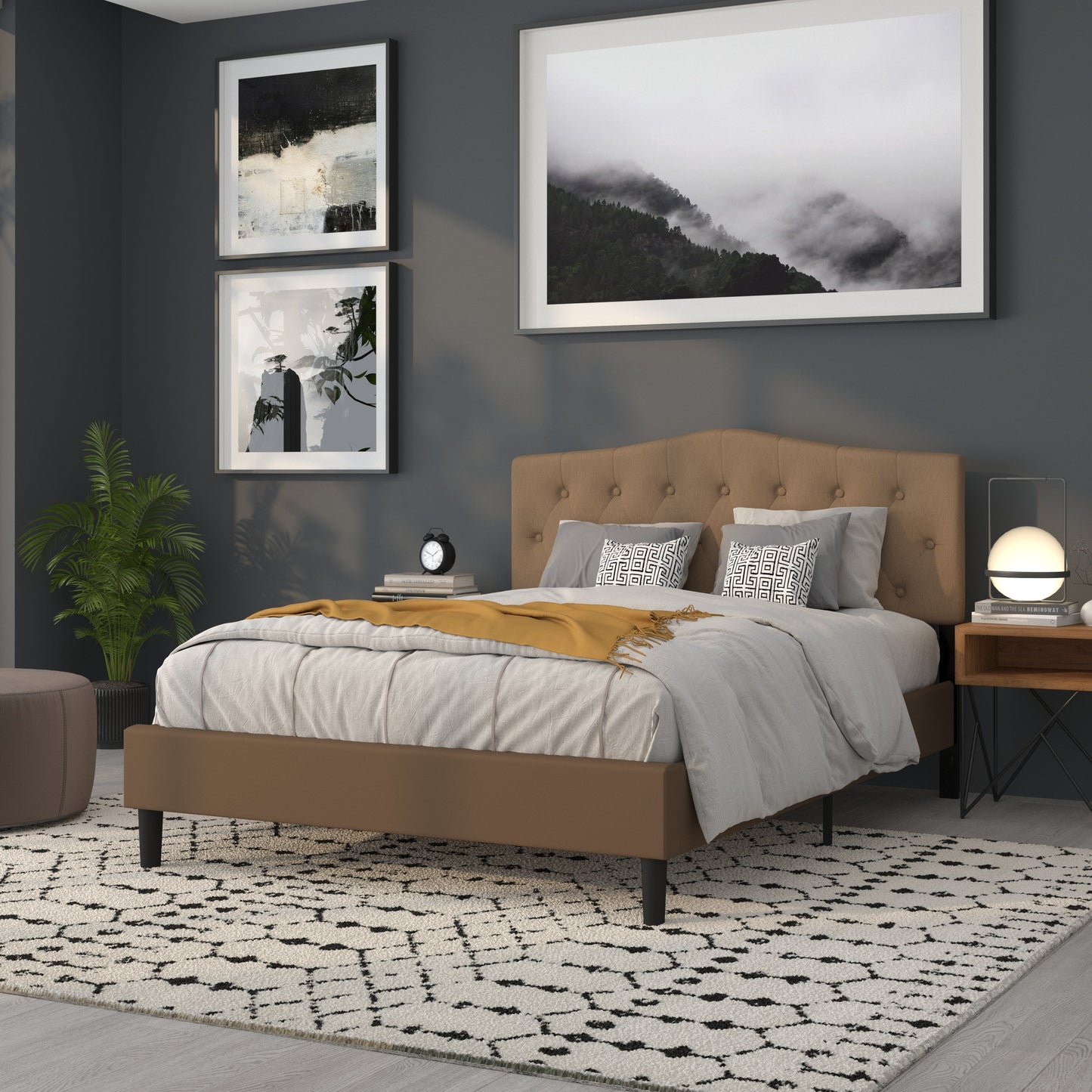 Full Headboard, King Headboard, Queen Headboard - Fabric Collection HG-HB1708