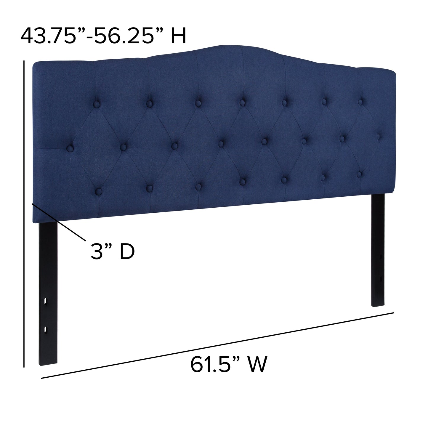 Full Headboard, King Headboard, Queen Headboard - Fabric Collection HG-HB1708