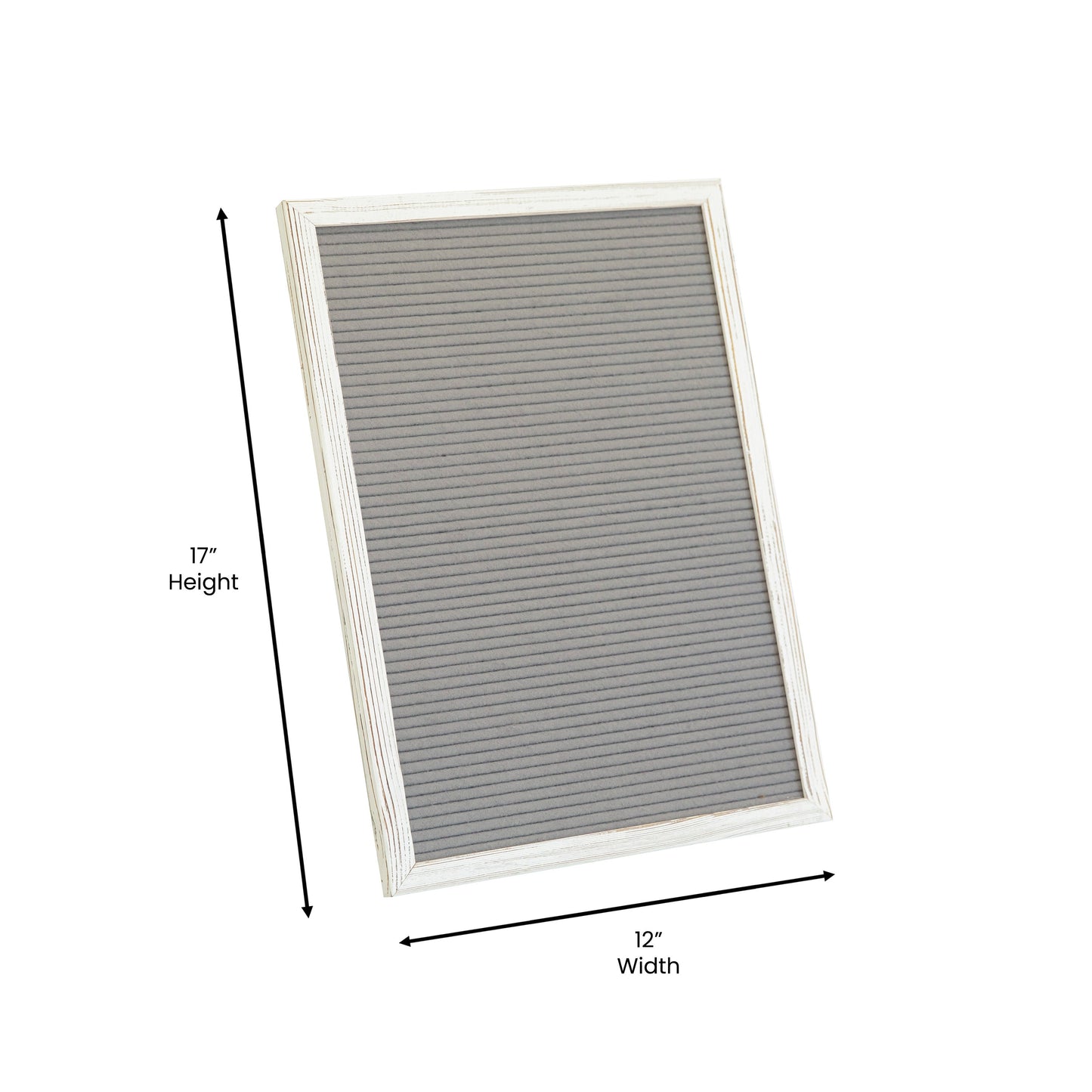 12x17 White Wash Felt Board HGWA-FB1217-WHWSH-GG