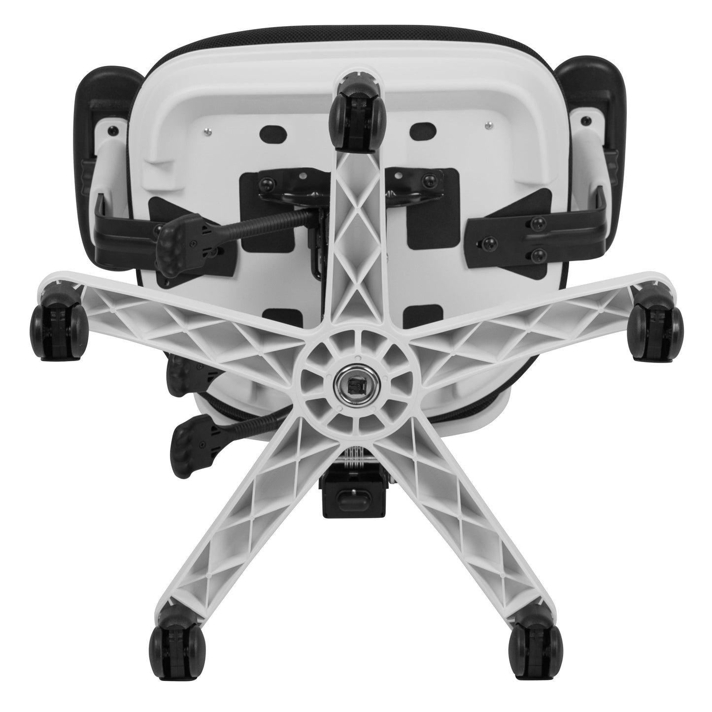 Office Chair with Roller Wheels and Mesh Design - Multiple Colors Available