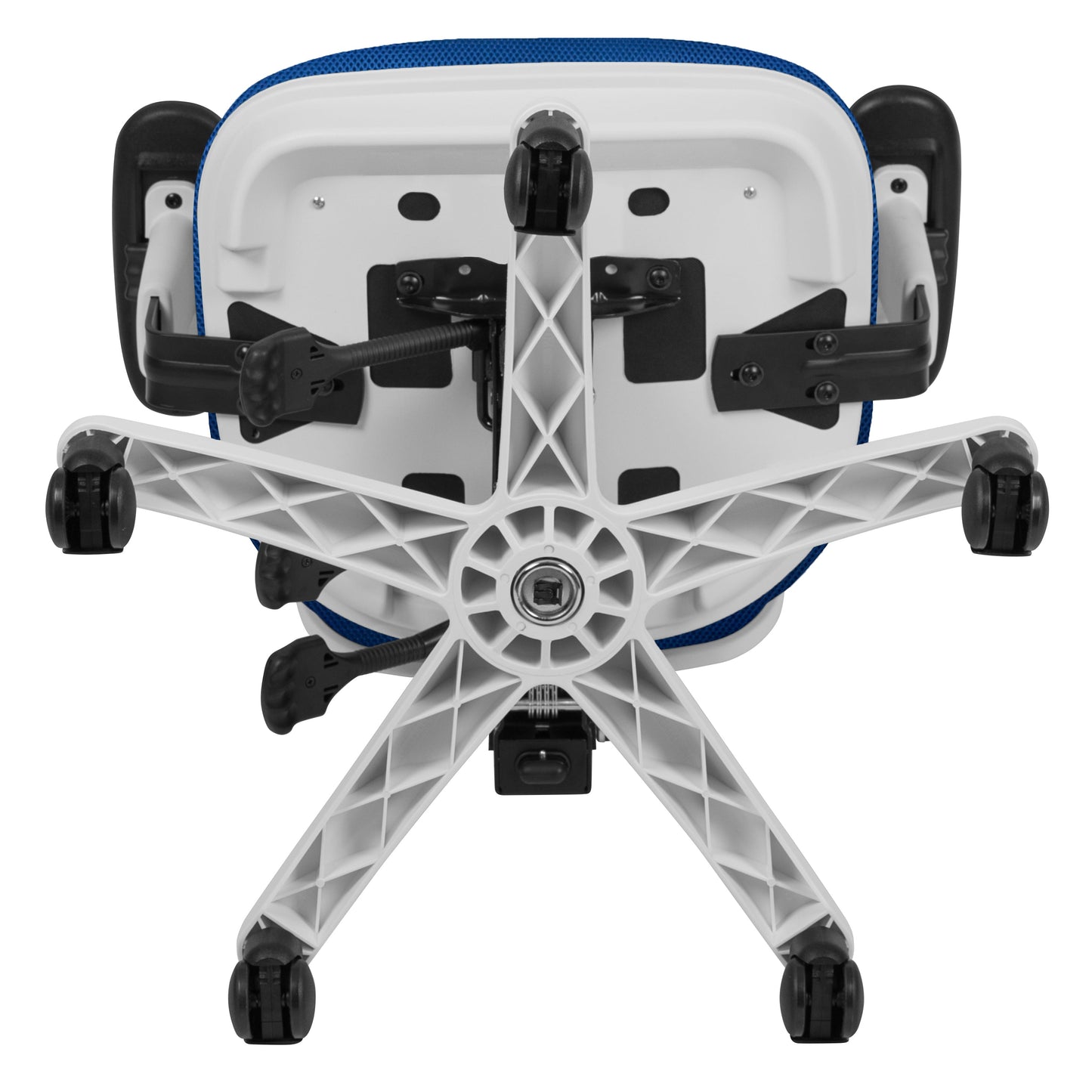 Office Chair with Roller Wheels and Mesh Design - Multiple Colors Available