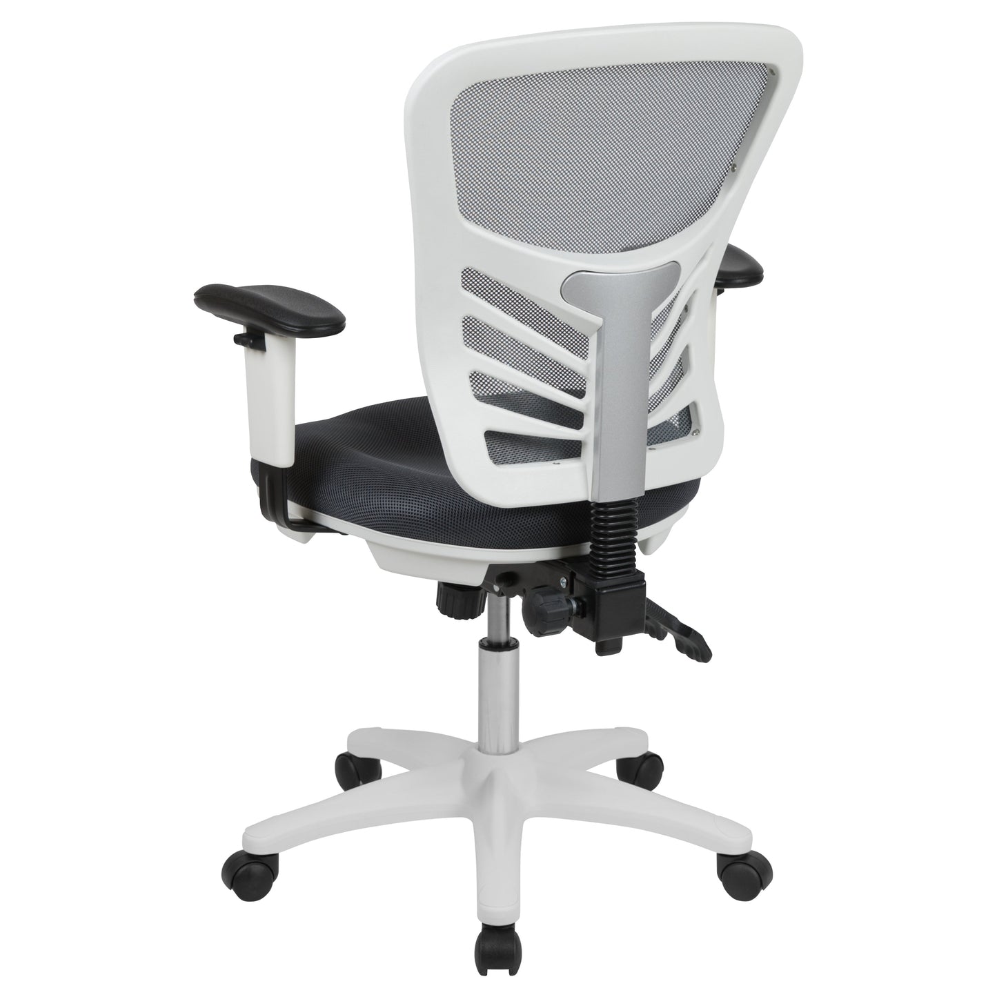 Office Chair with Roller Wheels and Mesh Design - Multiple Colors Available