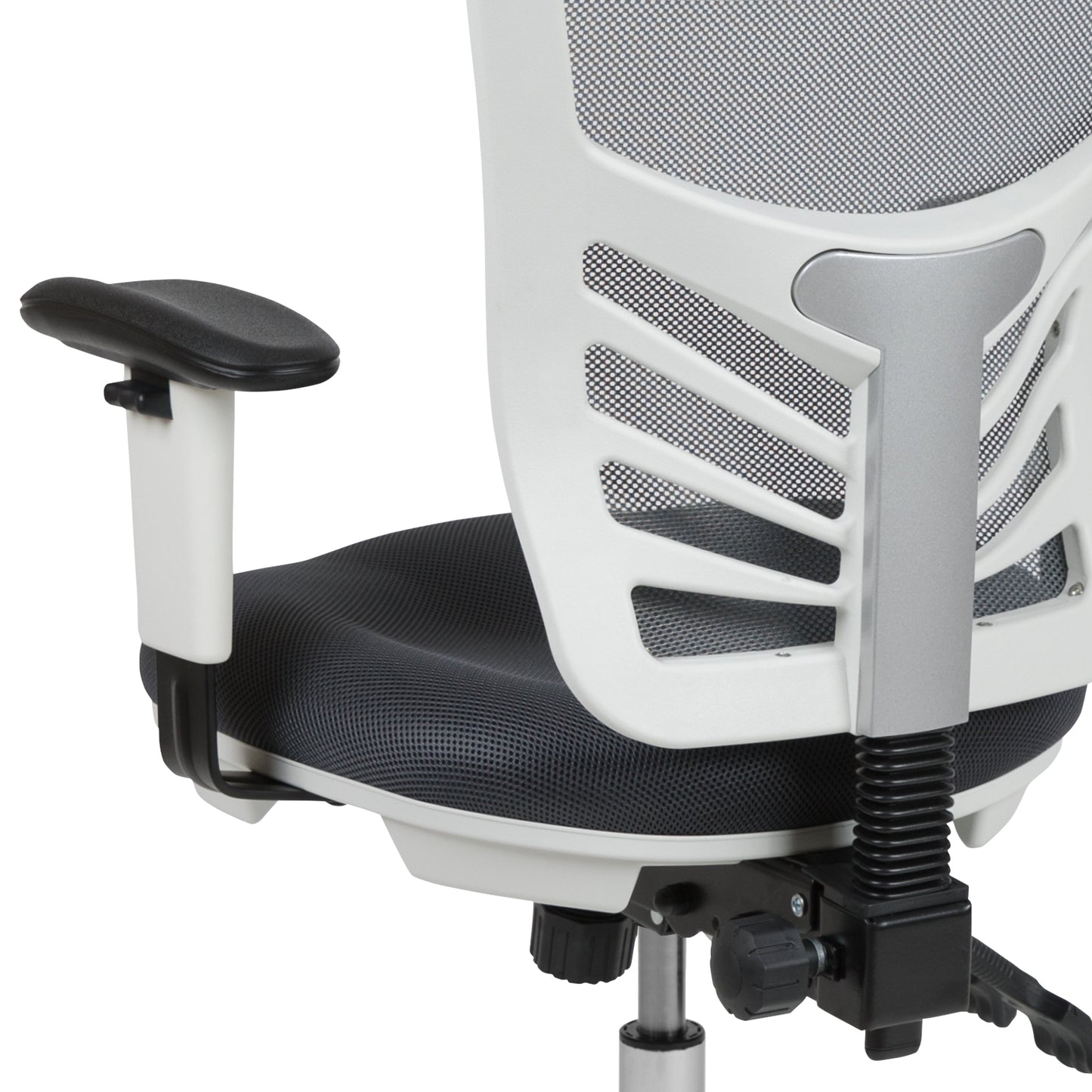 Office Chair with Roller Wheels and Mesh Design - Multiple Colors Available