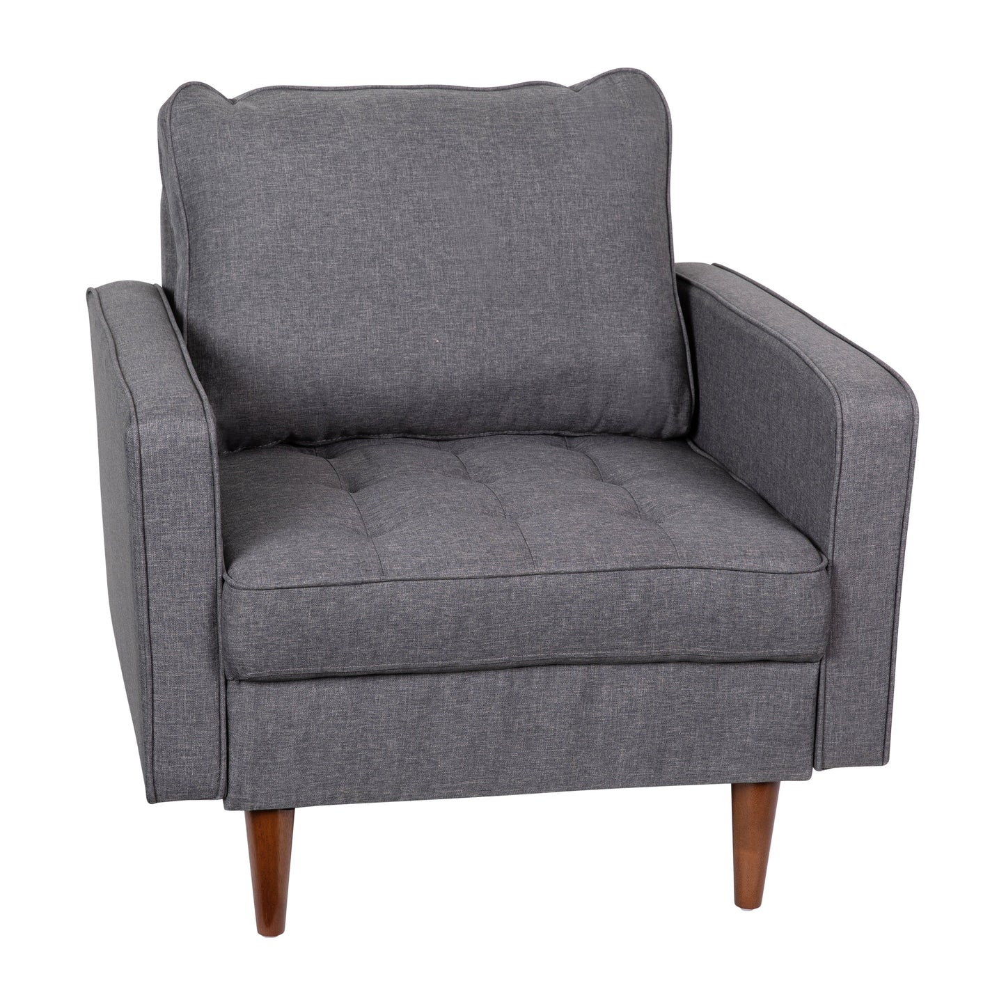 Dark Gray Upholstered Chair IS-PC100-DKGY-GG