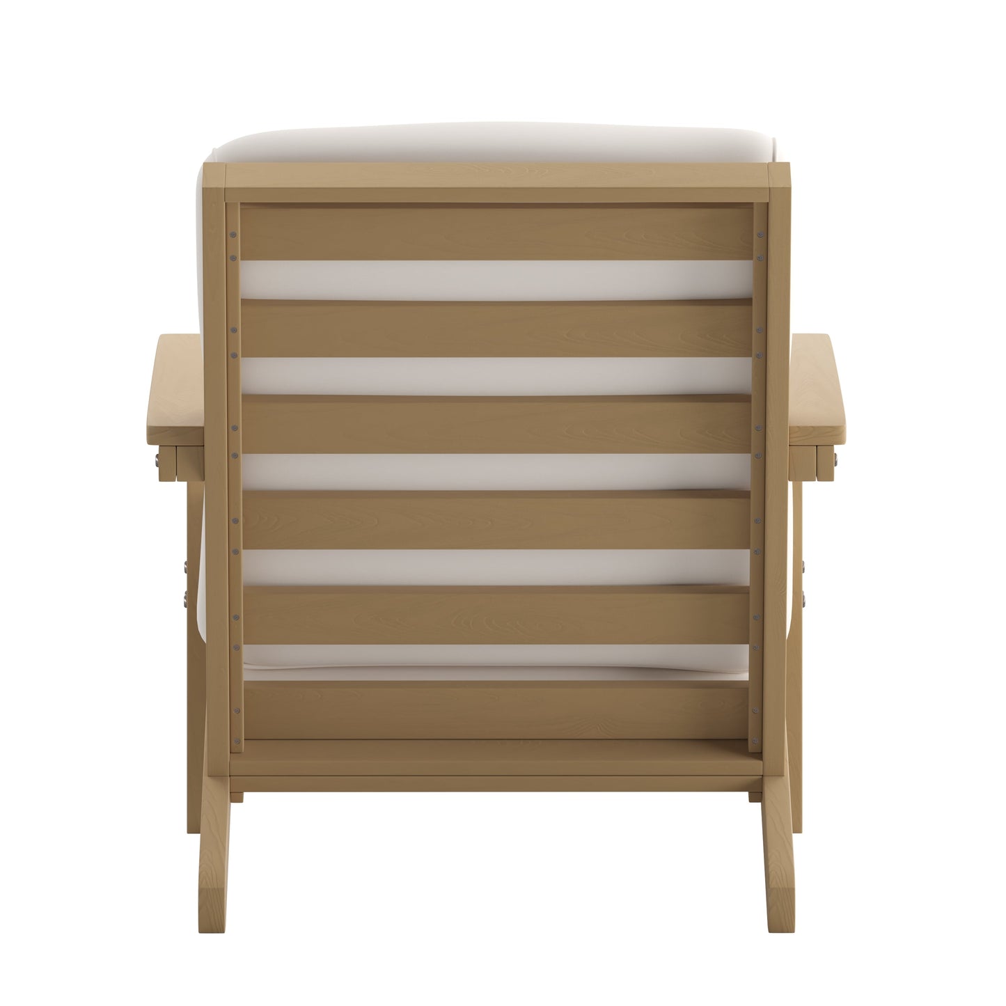 Brown Chair & Cream Cushions JJ-C14021-BR-GG