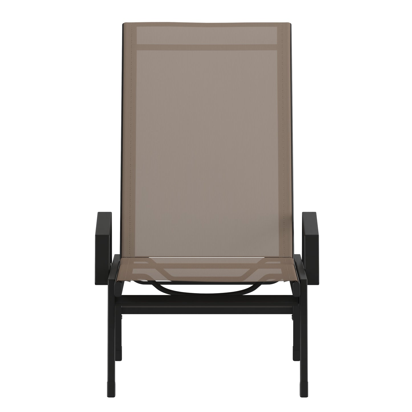 Black/Brown Chaise Lounge JJ-LC323-BLK-BR-GG