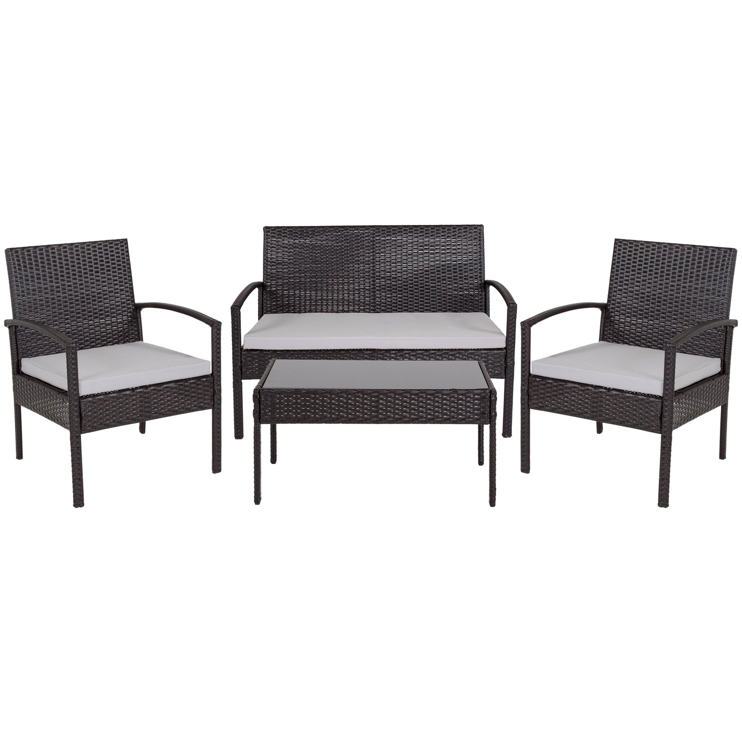 4PC Black Patio Set JJ-S312-GG