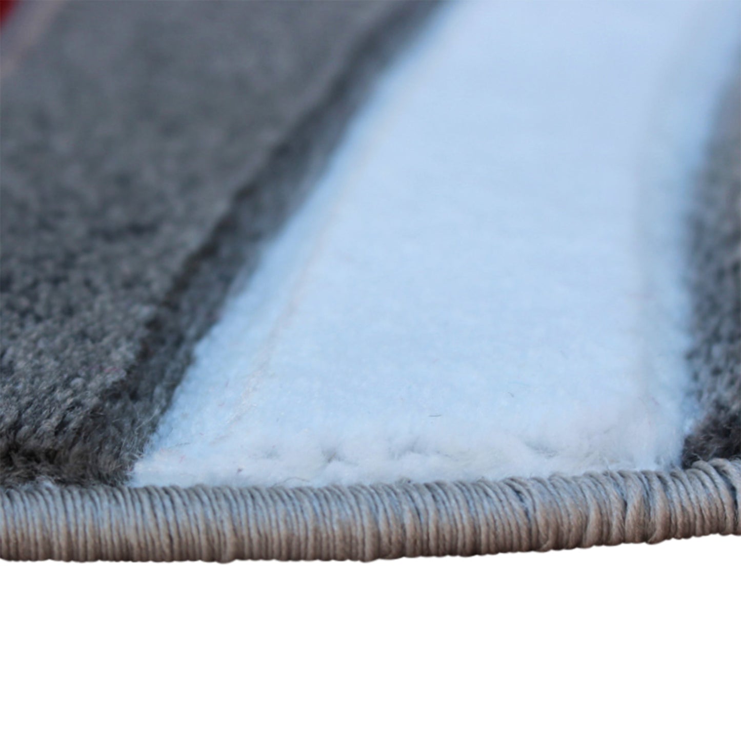 4x4 Red Abstract Rug KP-RG951-44-RD-GG